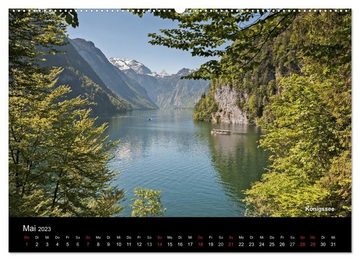 CALVENDO Wandkalender Oberbayerische Seen (Premium, hochwertiger DIN A2 Wandkalender 2023, Kunstdruck in Hochglanz)