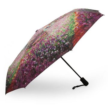 ROSEMARIE SCHULZ Heidelberg Taschenregenschirm Taschenschirm Automatik Regenschirm Sommergarten Claude Monet, Auf/Zu -Automatik