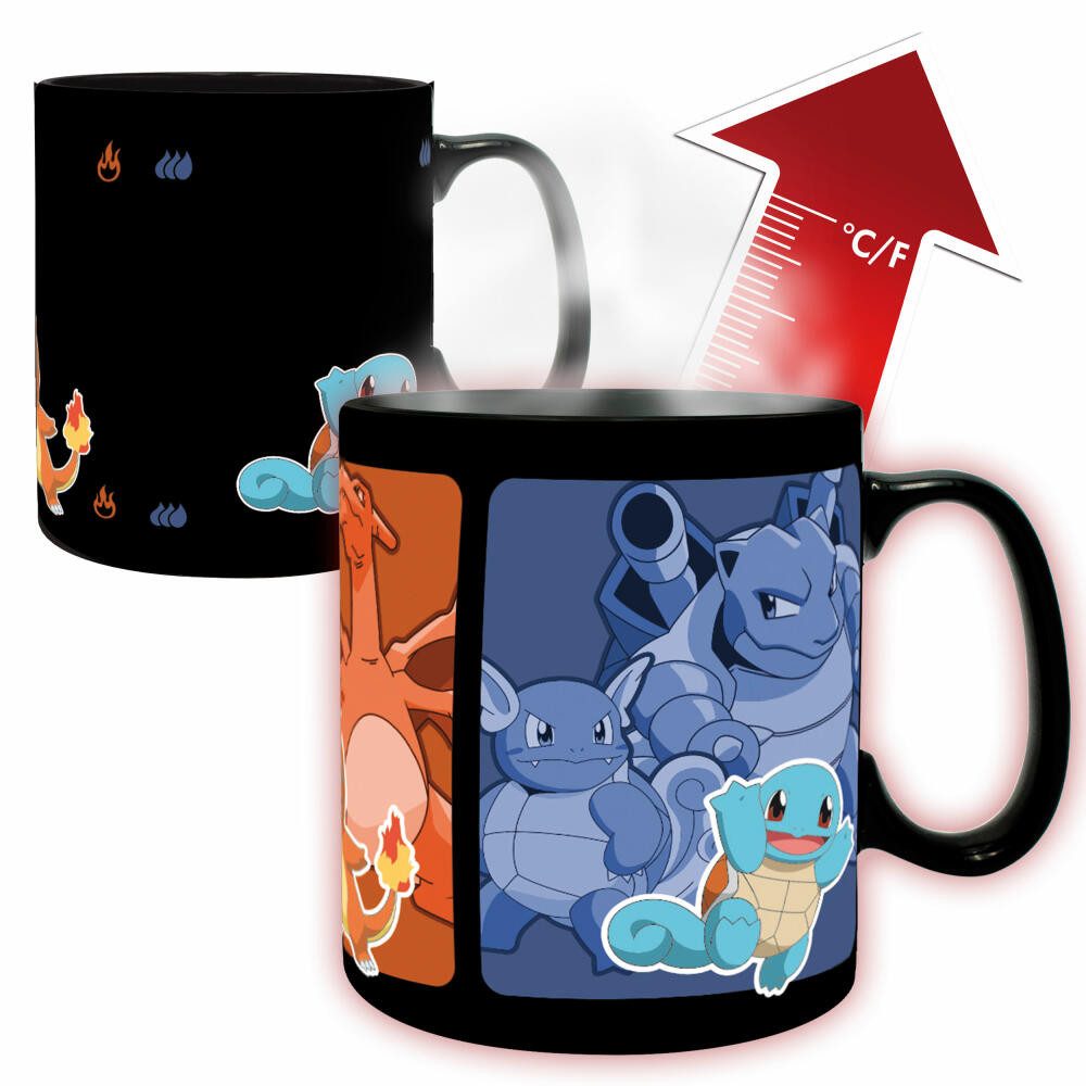 ABYstyle Becher Heat Change Pokemon - Evolve, Keramik, mit Wärme-Wechselmotiv