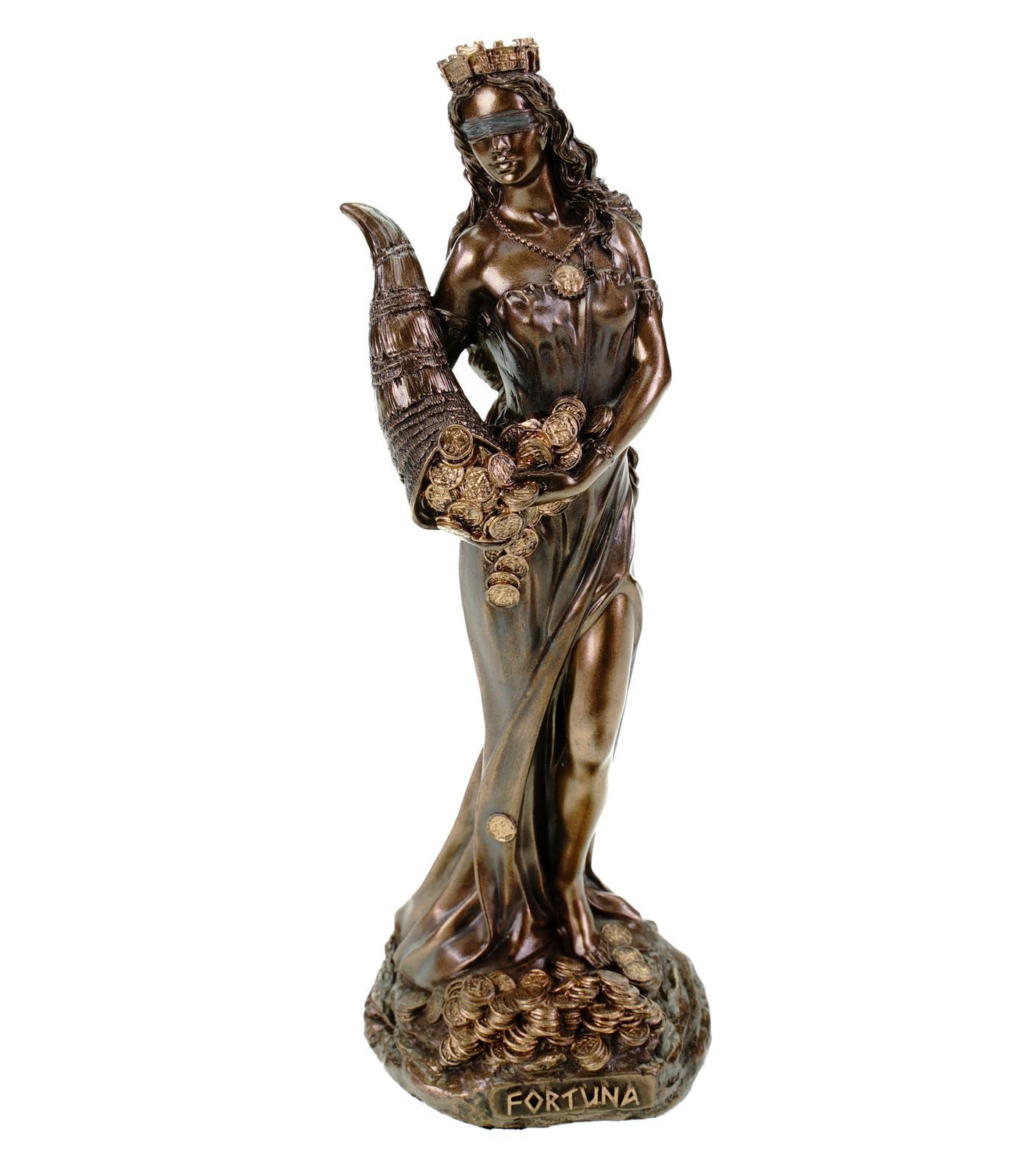 Dekofigur Dekofigur Fortuna Statue Römische Göttin des Glücks 16cm by Veronese