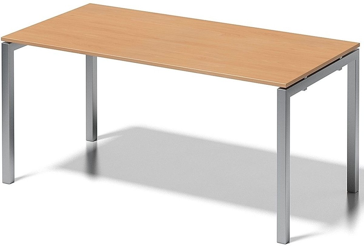 Bisley Schreibtisch Schreibtisch Cito BxTxH 160x80x74cm buche Gestell silber