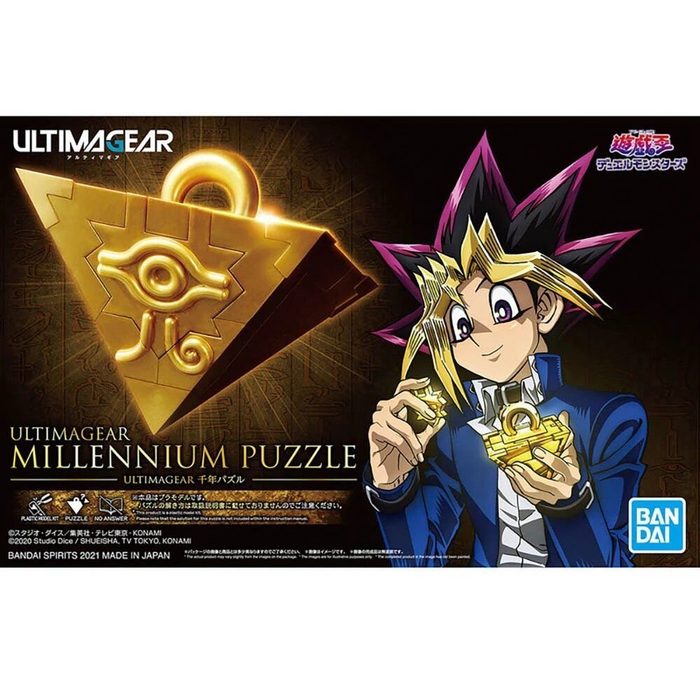 Bandai Konstruktions-Spielset Yu-Gi-Oh! - Ultimagear Millennium Puzzle - Plastik-Modellbausatz zum Zusammenbauen