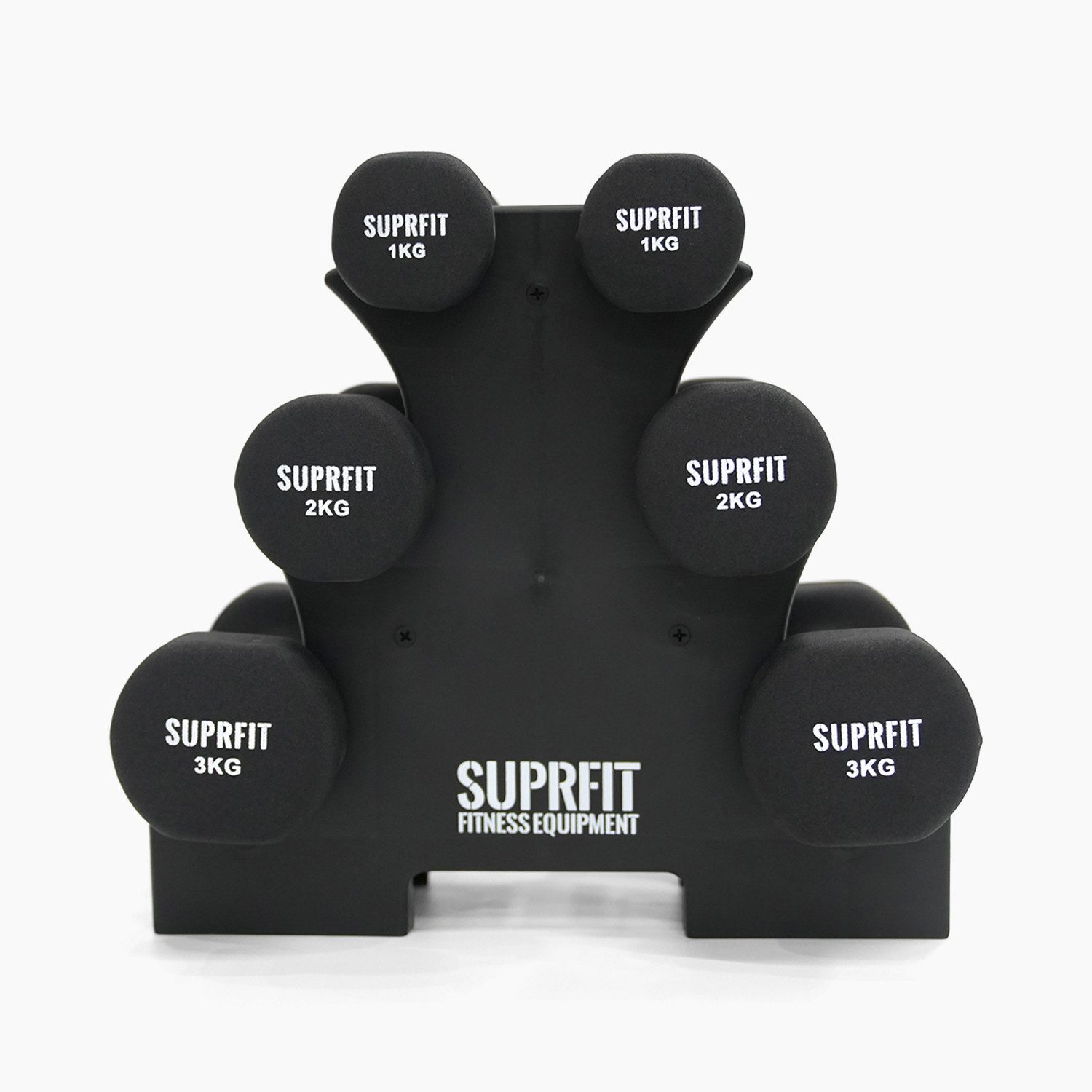 Kurzhantel Suprfit Vinyl Gymnastikhantel Set inkl. Ablage