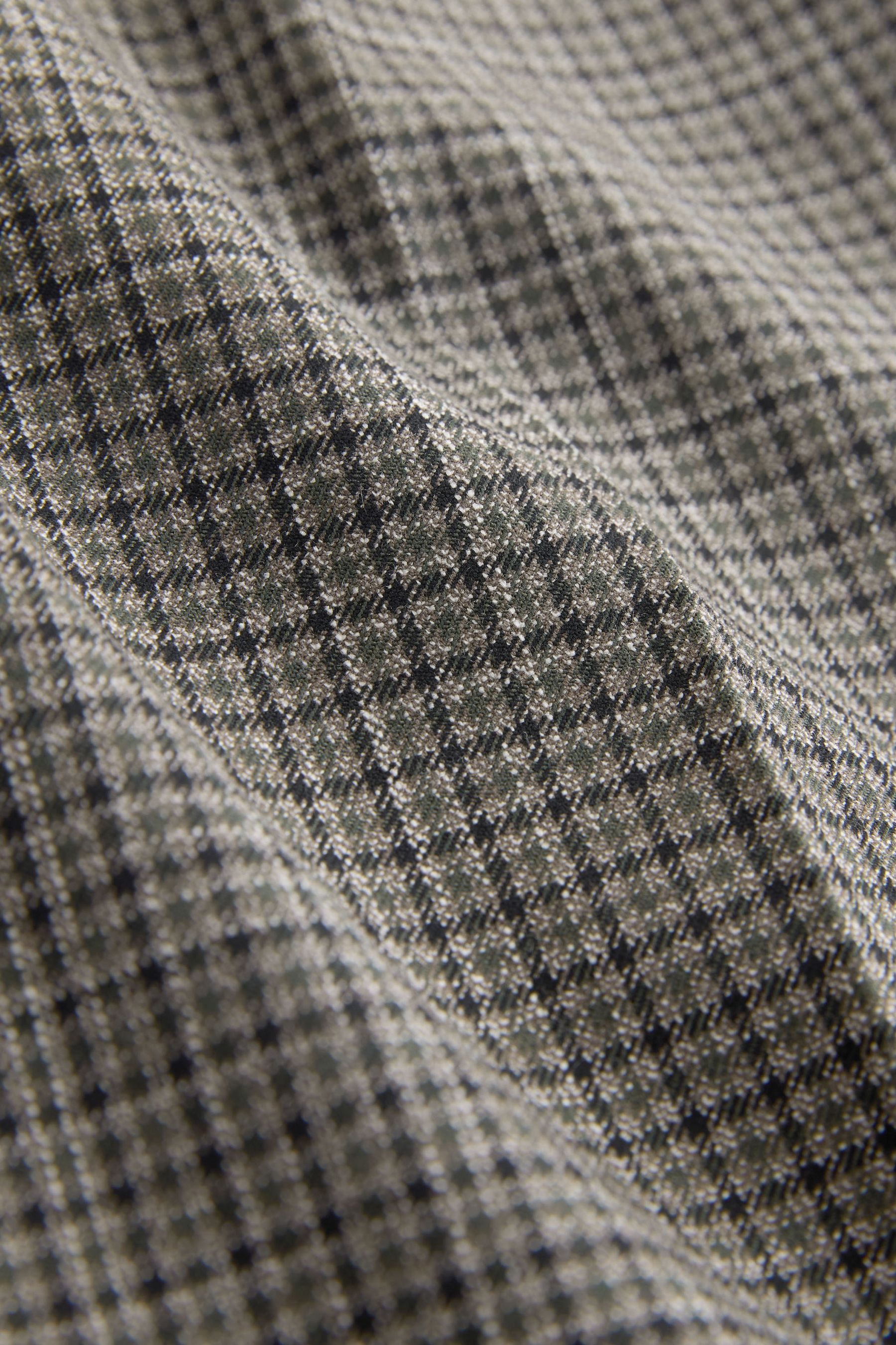 Next Anzughose Slim Fit Hose mit Karomuster, Kurzgröße (1-tlg)