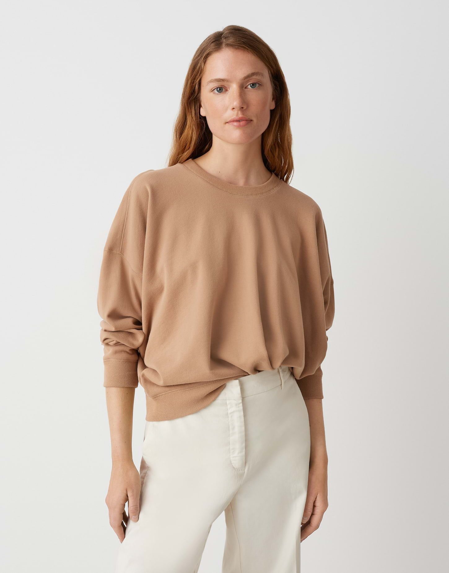 OPUS Sweater GOWDIE Oversize mit gebürsteter günstig online kaufen