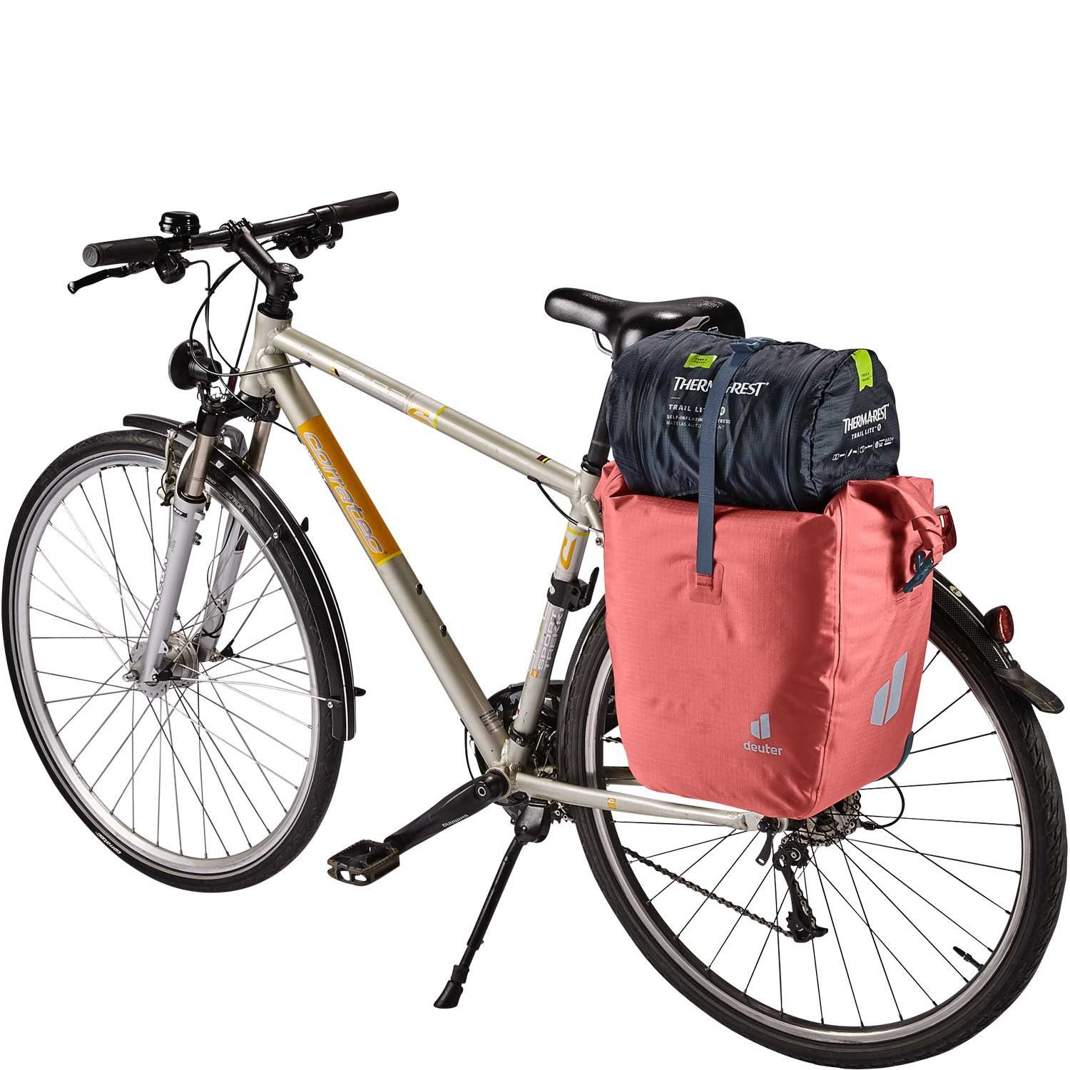 deuter Weybridge Deuter 25+5 redwood Umhängetasche (Stück, Reißverschluss Stück), Fahrrad-/Gepäcktasche