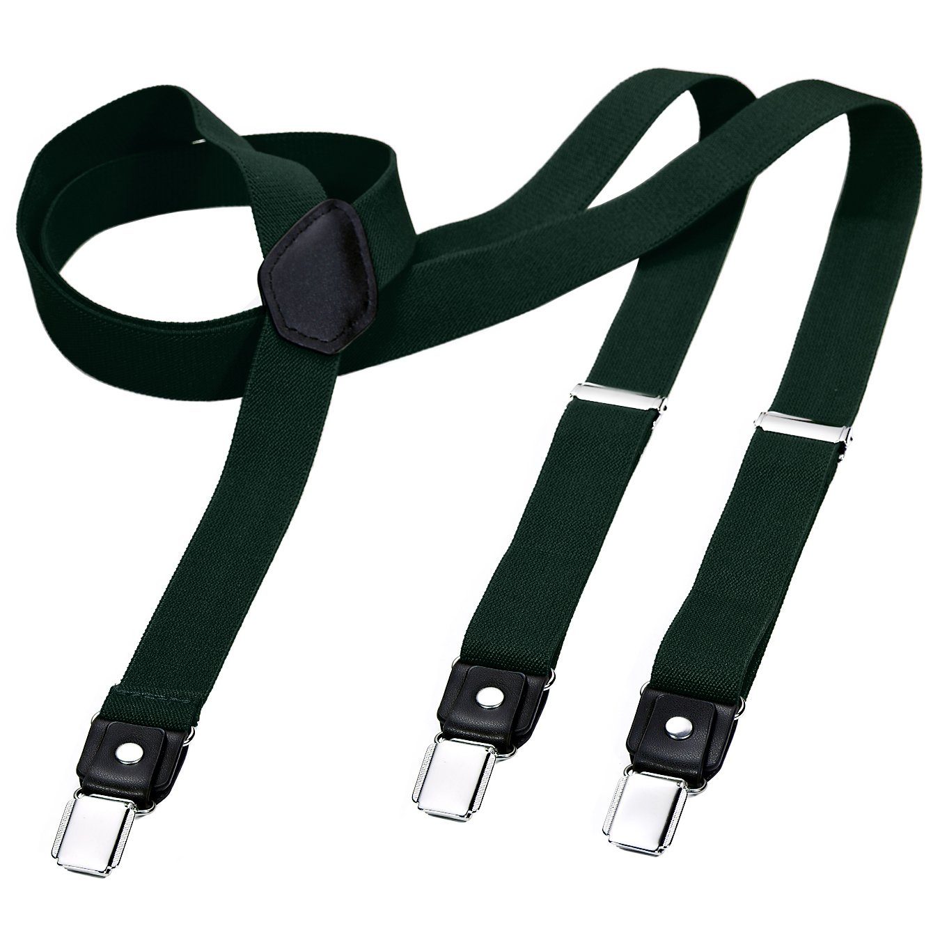 Hosenträger DonDon® Herren Hosenträger schmal 2,5 cm 3 Clips in Y-Form elastisch