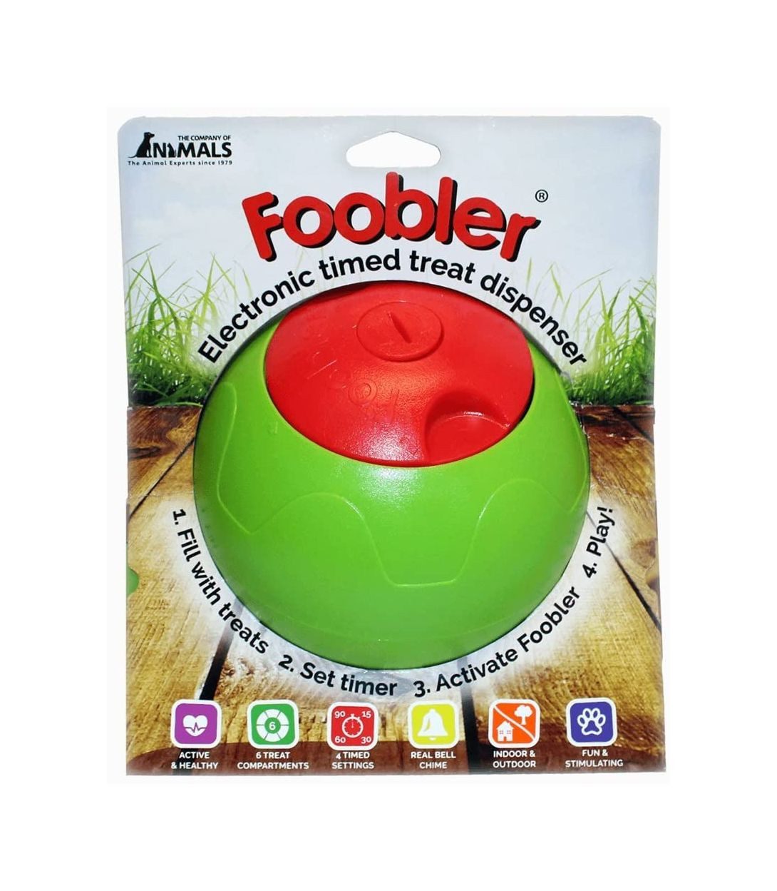 Company of Animals Futterball Foobler Klein Hundefressball Hunde Spielball Ball Ø 12,1cm