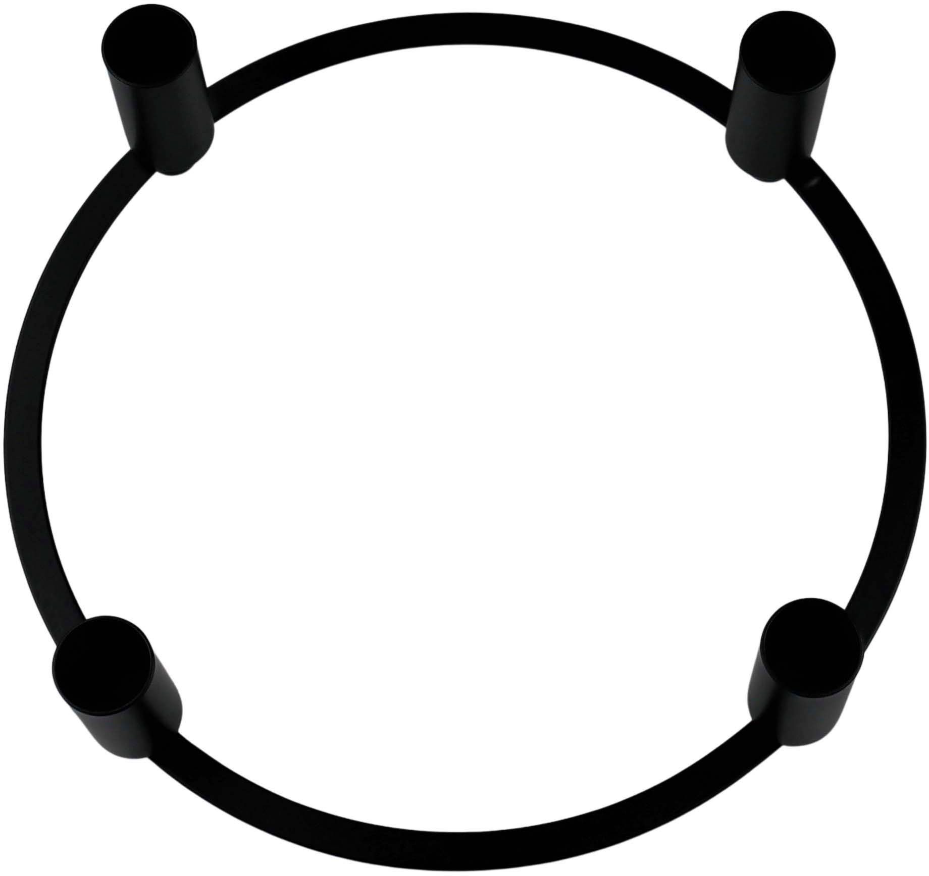 Adventsleuchter Kerzenhalter aus Metall, für 4 Kerzen, Ø 24 cm