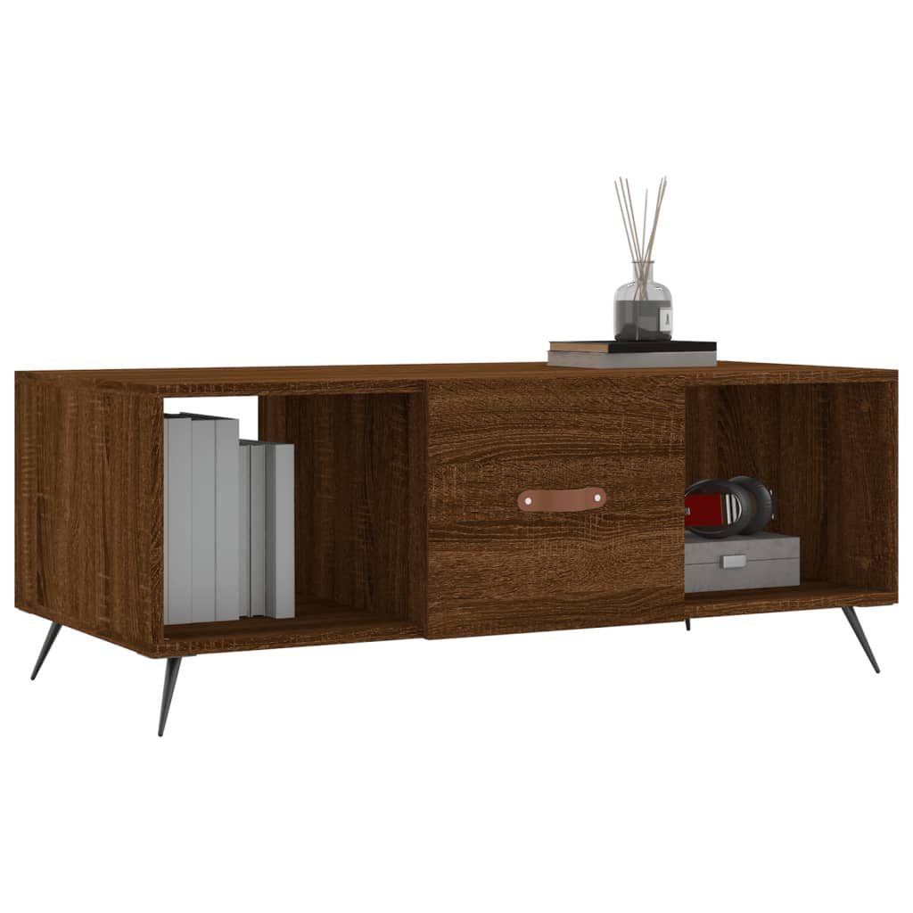 vidaXL Couchtisch Couchtisch Braun Eichen-Optik 102x50x40 günstig online kaufen