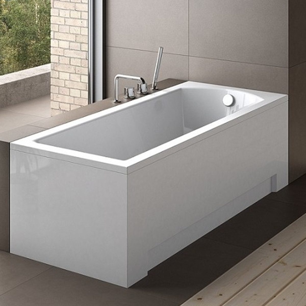 KOLMAN Badewanne Rechteck Modern 170x70, Ablaufgarnitur & Füße GRATIS günstig online kaufen