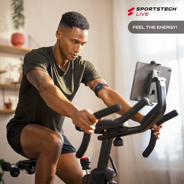 Sportstech Speedbike sBike Lite, Smartes Indoor Bike mit LED + App mit Live & On-Demand Kursen