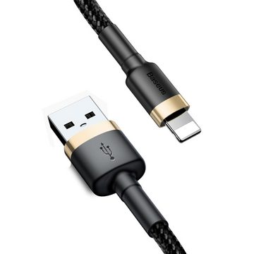 Baseus Strapazierfähiges Nylonkabel USB / Lightning QC3.0 2.4A 1M Smartphone-Kabel, Lightning, Standard-USB (100 cm)