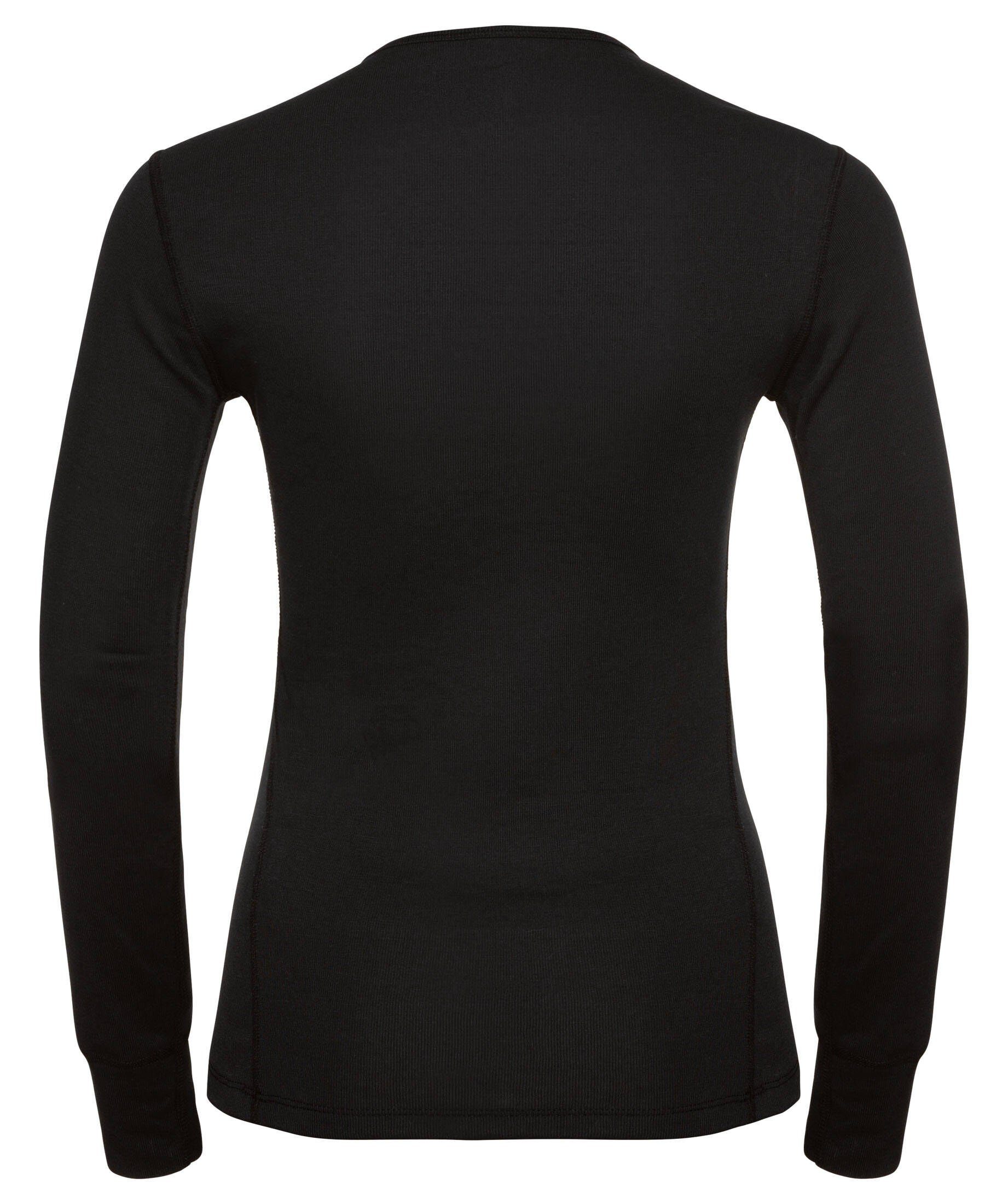 (1-St) WARM Langarm ECO Funktionsunterhemd (200) ACTIVE Damen Baselayer schwarz Odlo