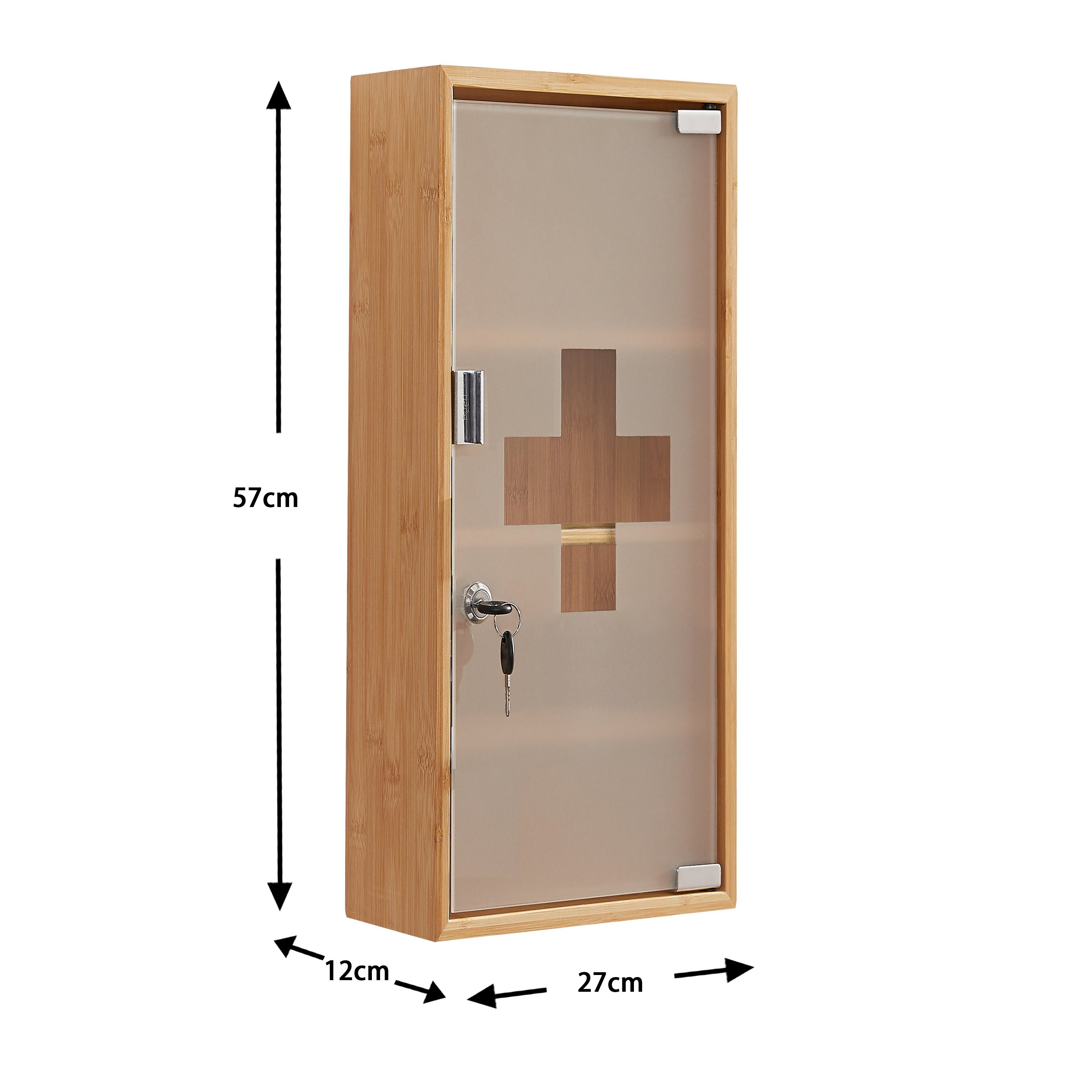 Zedelmaier Medizinschrank Medikamentenschrank aus Bambus mit verstellbare E günstig online kaufen