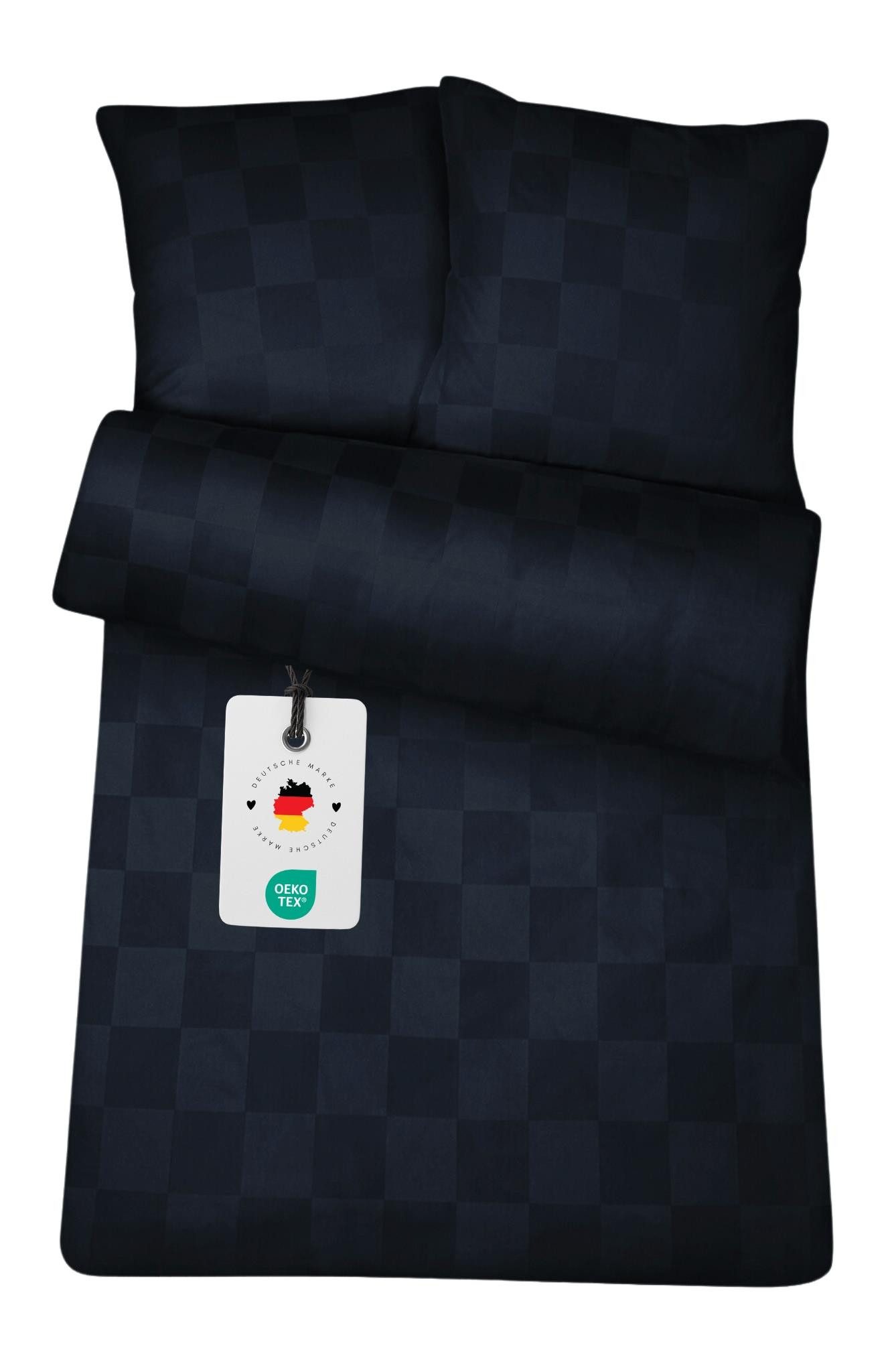 Carpe Sonno Bettwäsche Damast 135x200 Baumwolle Hotel Bettwäsche kariert Be günstig online kaufen