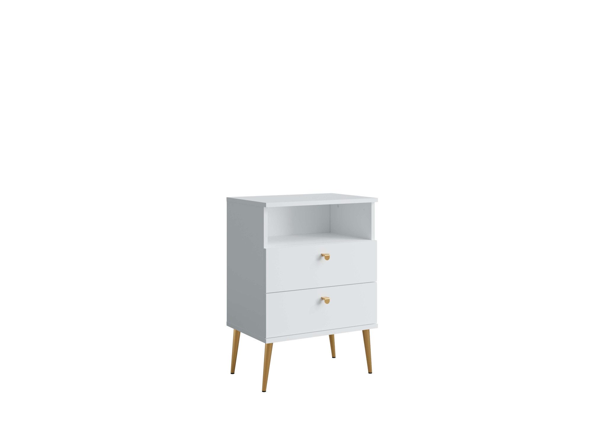 OTTO home Nachttisch Elyriia Nachtkommode mit 2 Schubladen und Fach, Premium-Qualität (Maße B/T/H: 50/34/70cm), mit viel Stauraum, modernes Design, pflegeleicht und robust