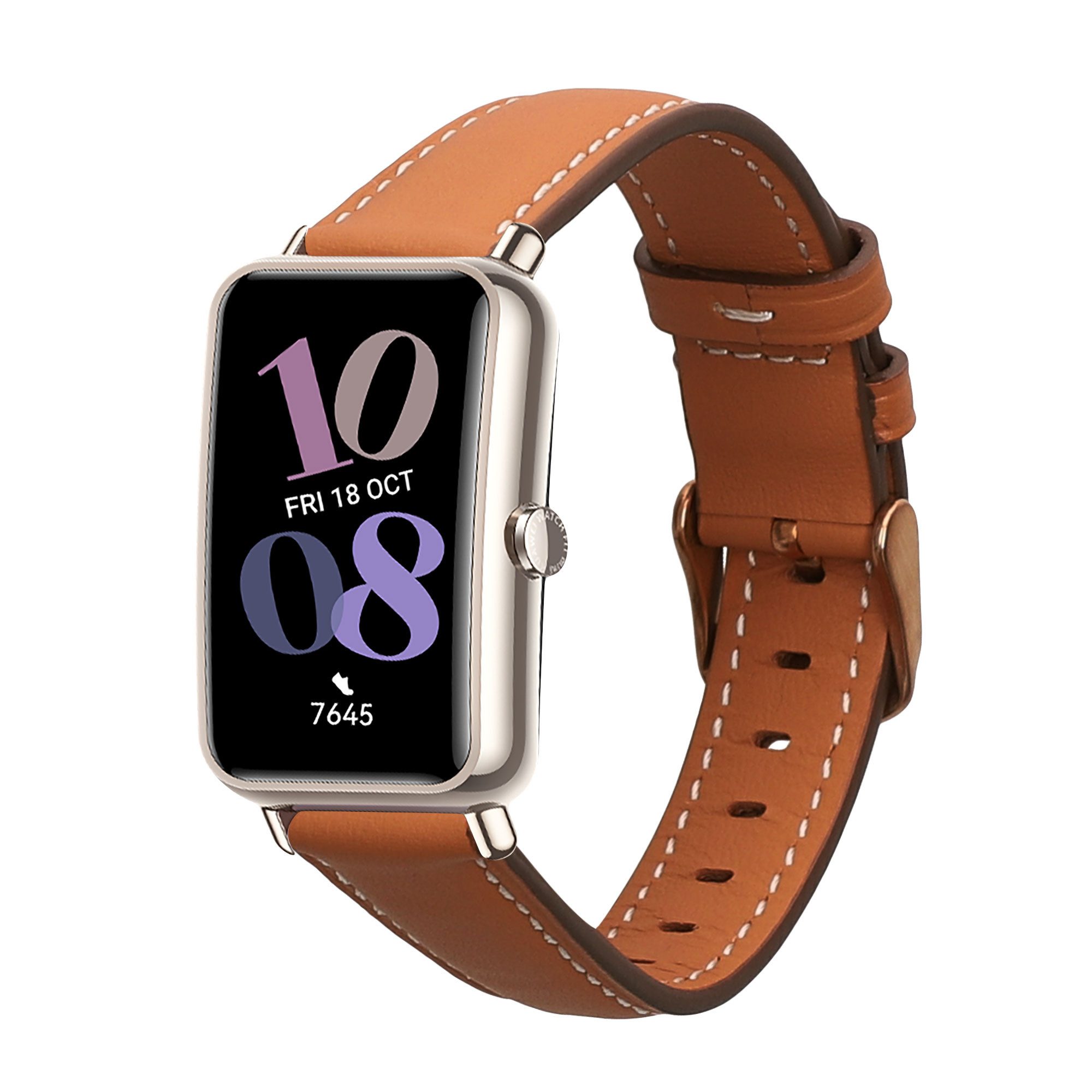 kwmobile Echtleder Armband für Huawei Watch Fit mini Smartwatch, 1-tlg., Ersatzarmband für Fitnesstracker - Wechselarmband Smartwatch