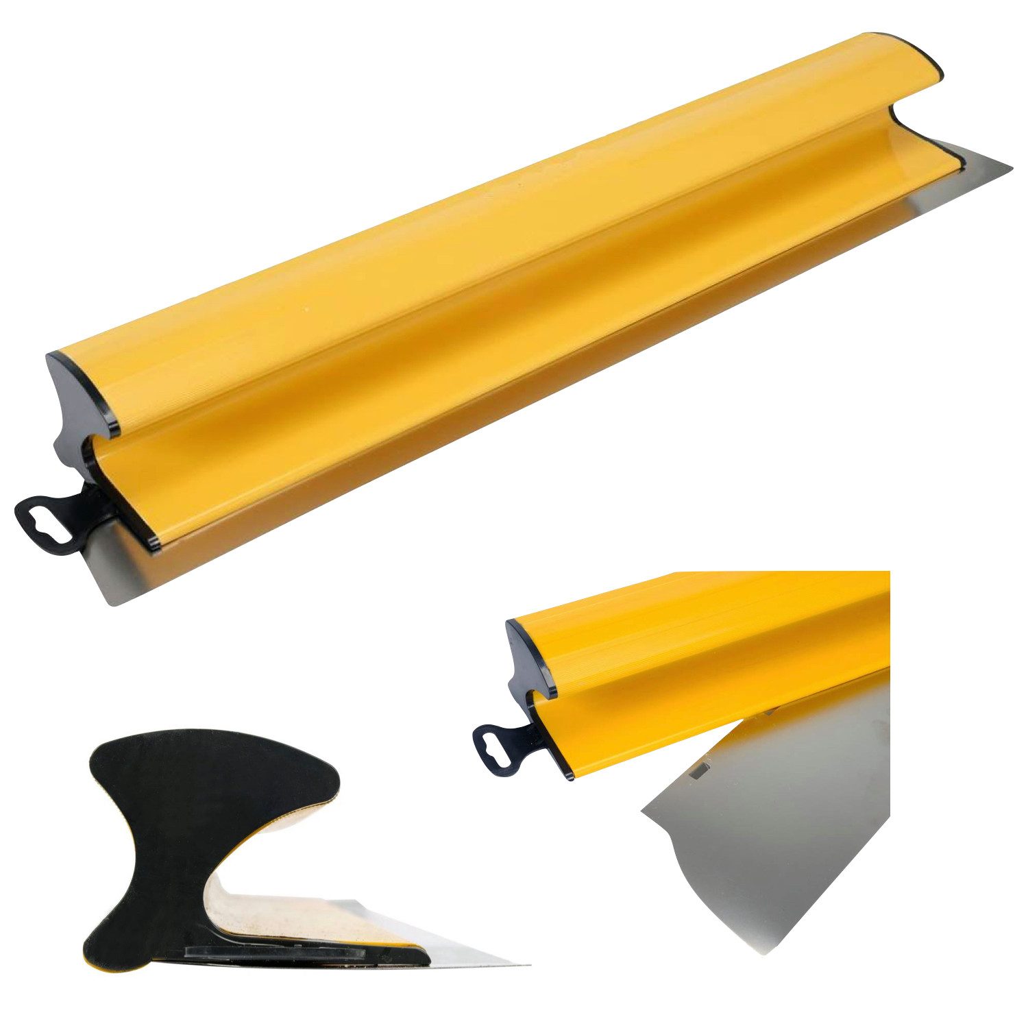 TRIZERATOP Flächenspachtel Flächenspachtel rostfrei Fassadenspachtel, Breitspachtel 1200mm (Flächenspachtel Ergonomisch rostfrei Fassadenspachtel, Breitspachtel 1200mm)