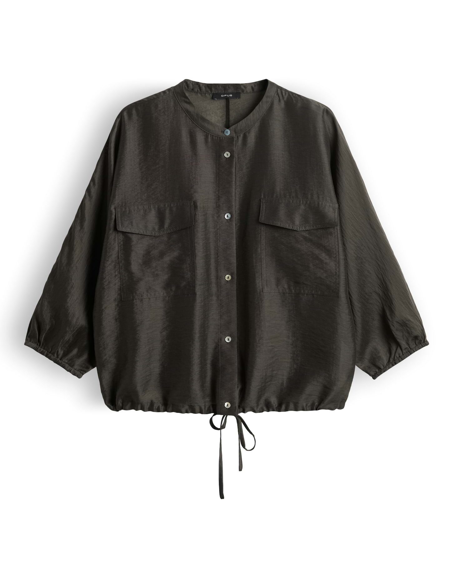 OPUS Satinbluse Funuk aus Satin mit dezentem Schimmer Elastische Ärmelbündchen sorgen für modernen Komfort