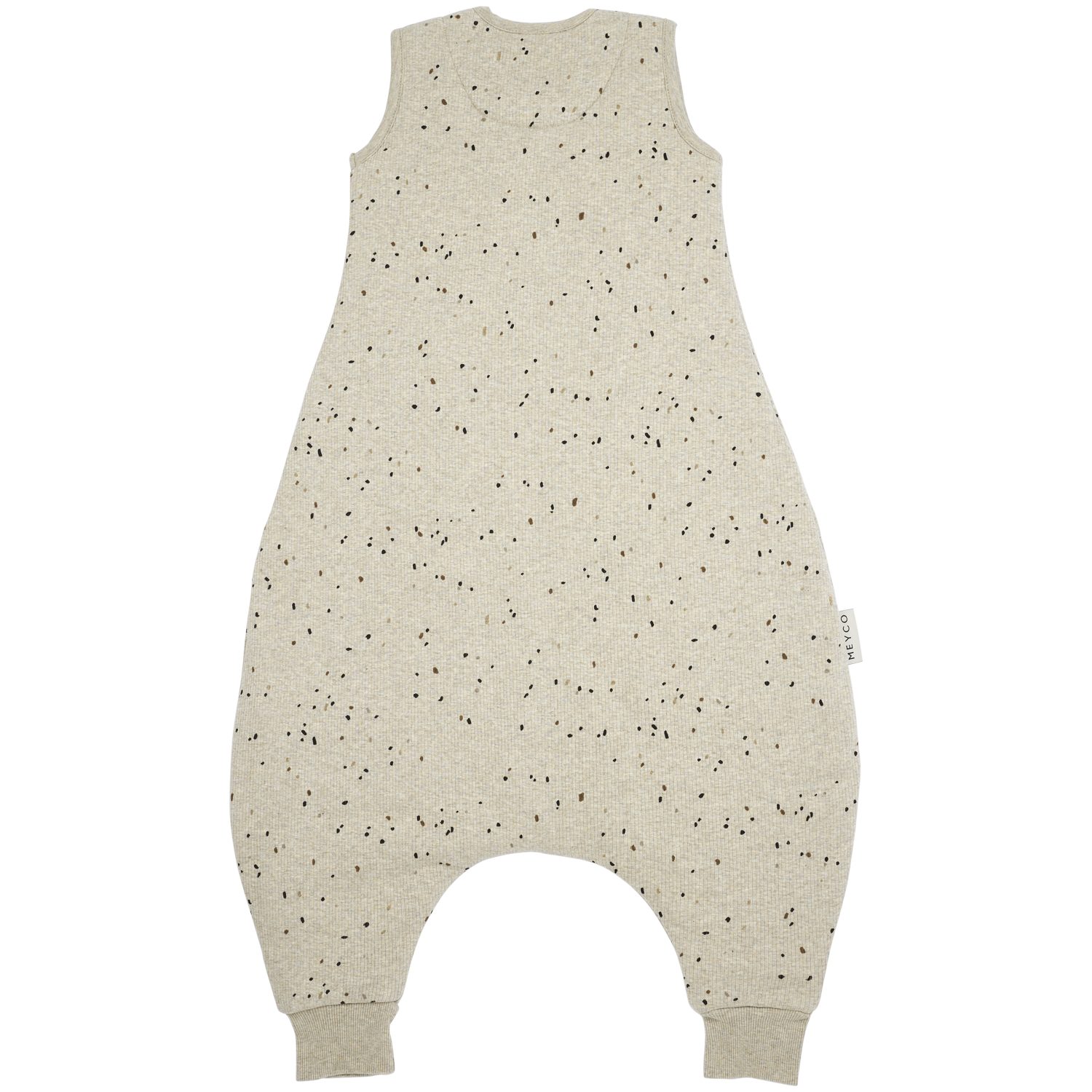 Meyco Baby Babyschlafsack Mini spot Sand Melange (95% Baumwolle / 5% Elastan, 1 tlg), 80cm – Bild 3 von 5