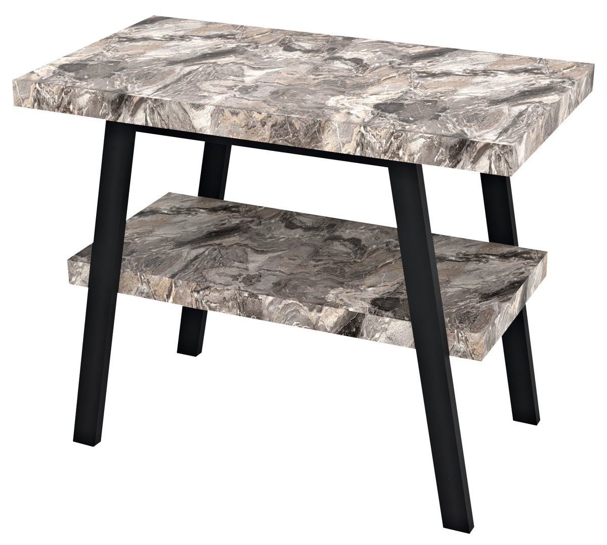 Sapho Waschtischplatte AVICE Waschtischplatte 75x39cm, Stärke 5cm, grauer Stein, Sapho-AV7710