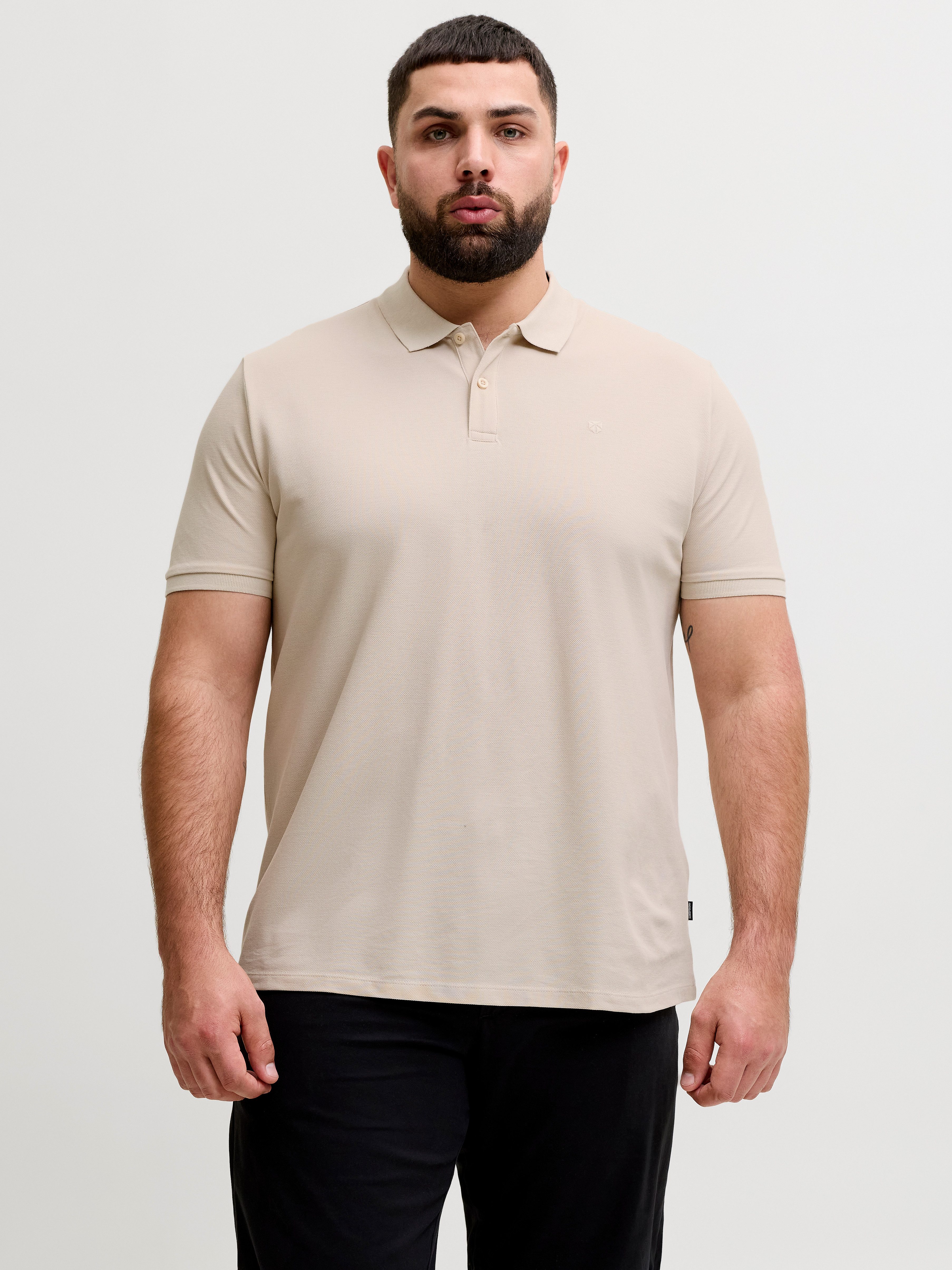 Jack & Jones PlusSize Poloshirt JPRBLAWESTON SS POLO PLS mit Stickerei