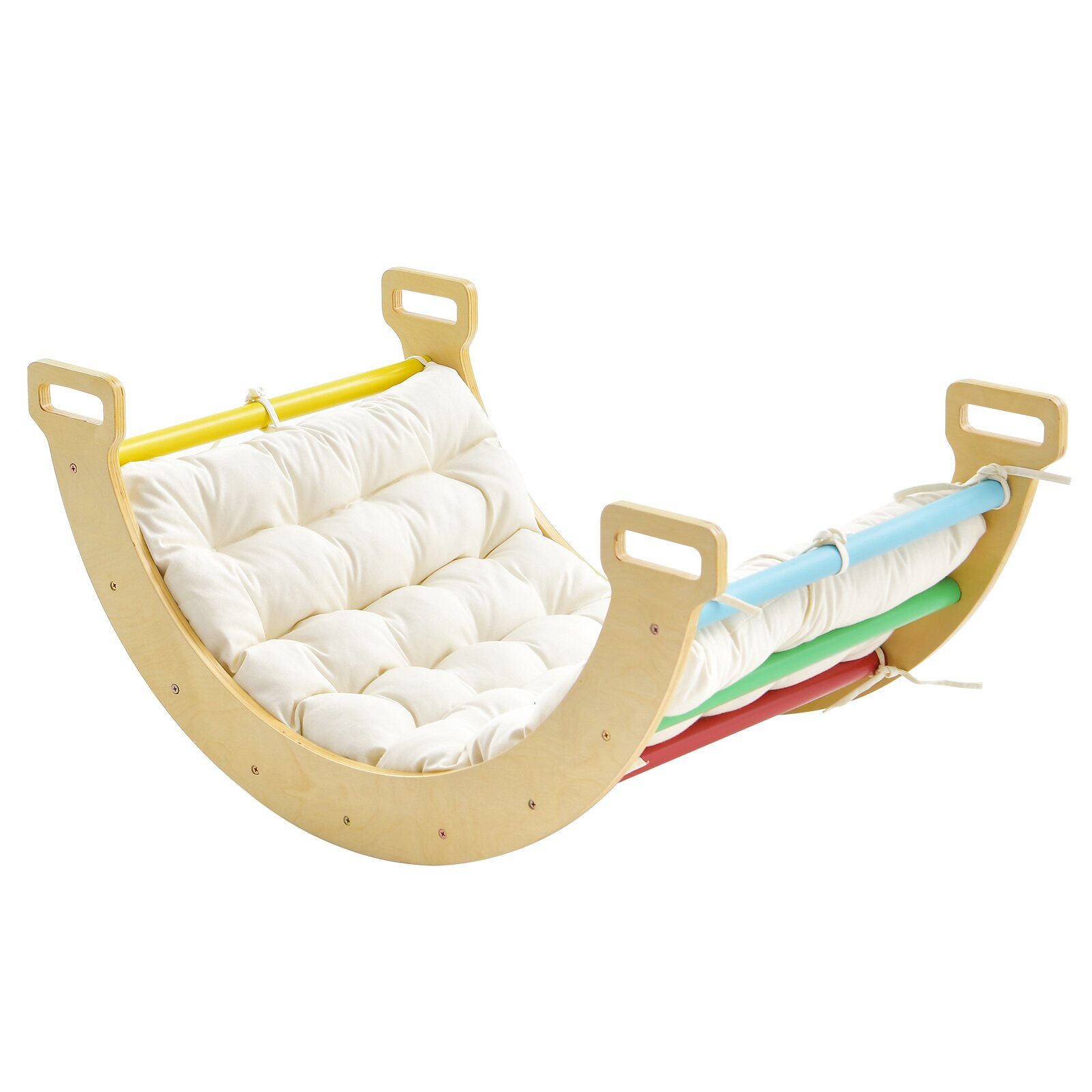 KOMFOTTEU Klettergerüst Kletterbogen, mit Kissen, für Kinder ab 3 Jahren günstig online kaufen