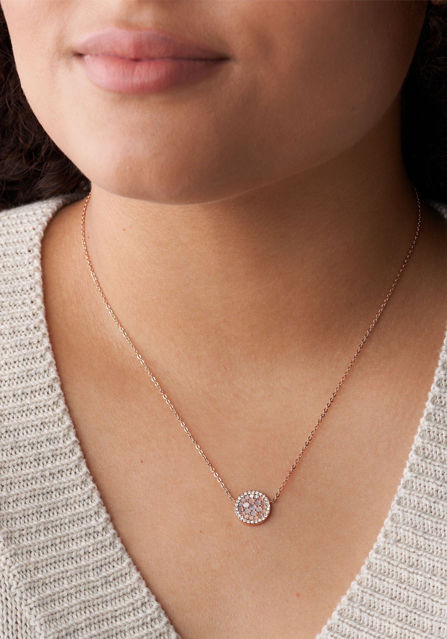 Fossil Kette mit Anhänger VINTAGE GLITZ...