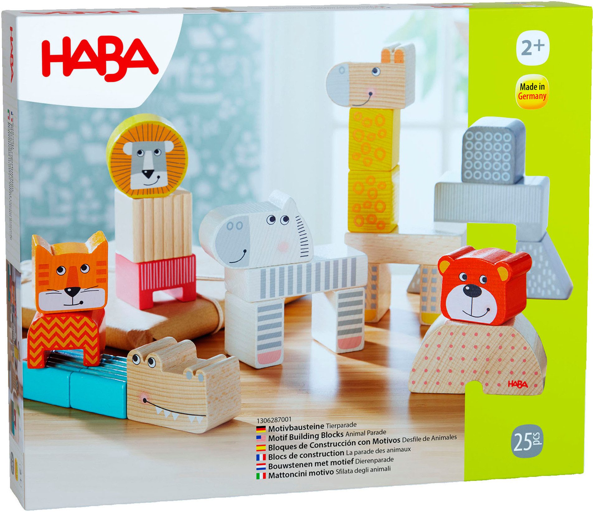Haba Motivbausteine Tierparade Spielbausteine, Made in Germany