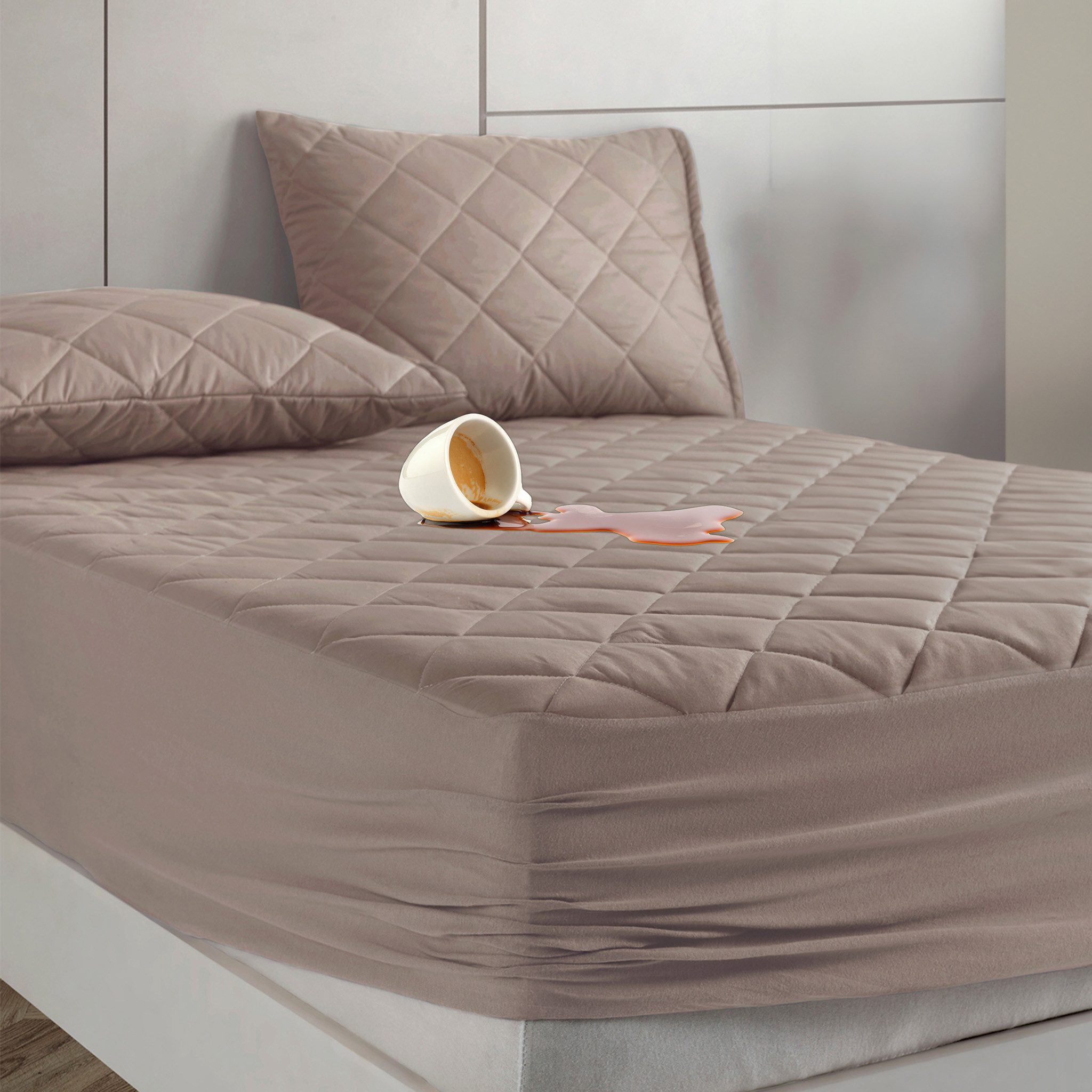 Matratzenschoner Gesteppter Matratzenschoner Flüssigkeitsbeständig Fitted Nordic Schiller