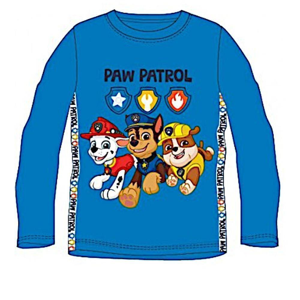 PAW PATROL T-Shirt PAW Patrol Langarm T-Shirt für Jungen, Marshall, Chase, Rubble, Rot