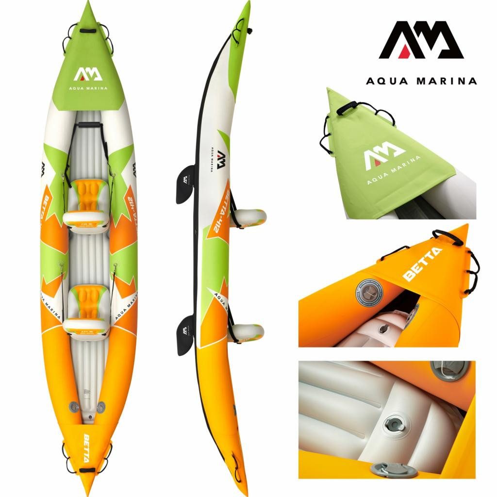 Aqua Marina Einerkajak Kajak 412x83 cm für 2 Personen mit Luftsitz
