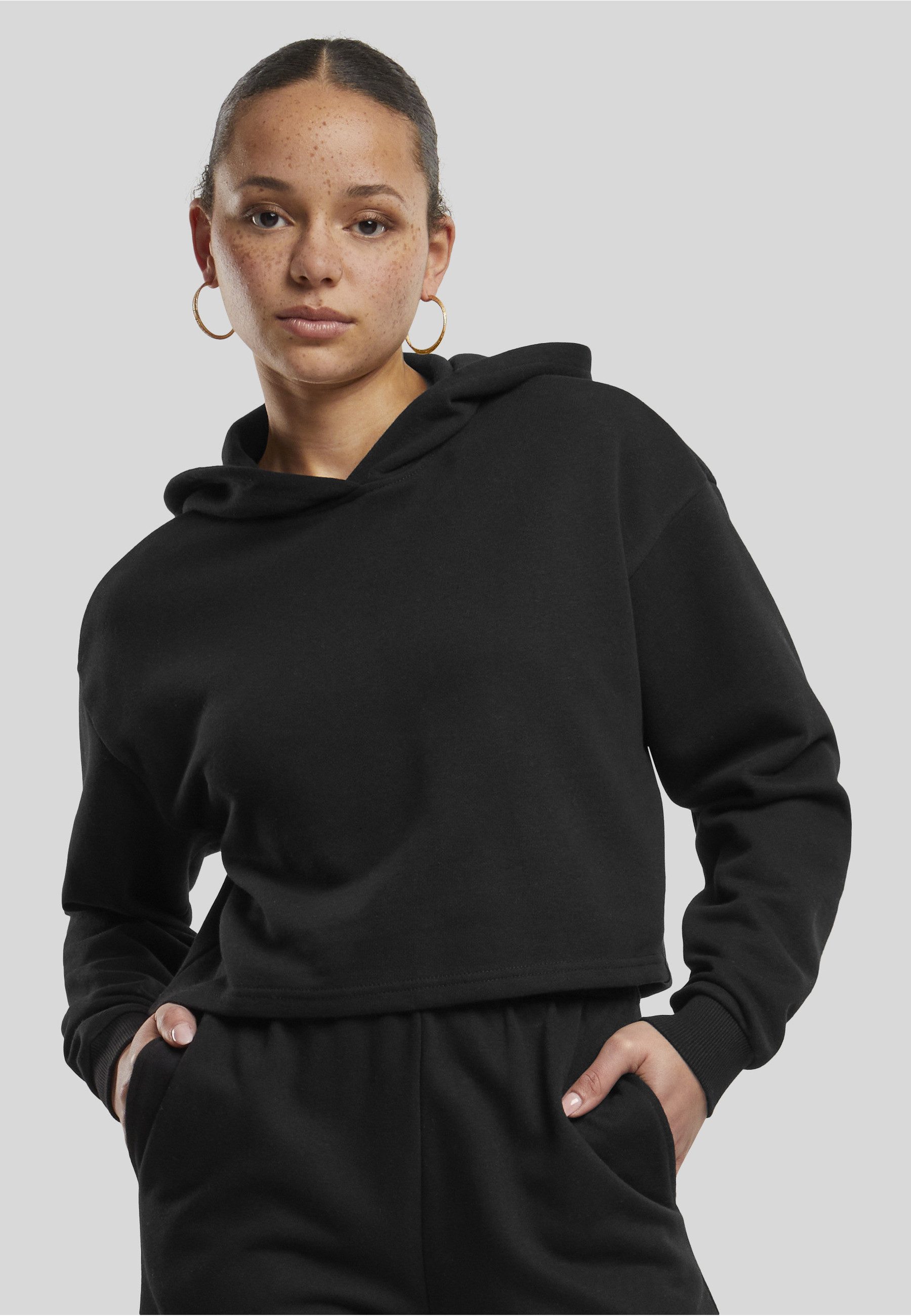 URBAN CLASSICS Kapuzensweatshirt Urban Classics Damen Ladies Oversized Cropped Light Terry Hoodie – Bild 5 von 5