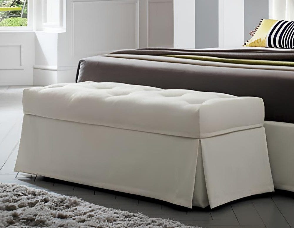 Xlmoebel Bettbank Polsterbank im Landhausstil mit liebevoller Detailverarbeitung (1-St), Hergestellt In Italy