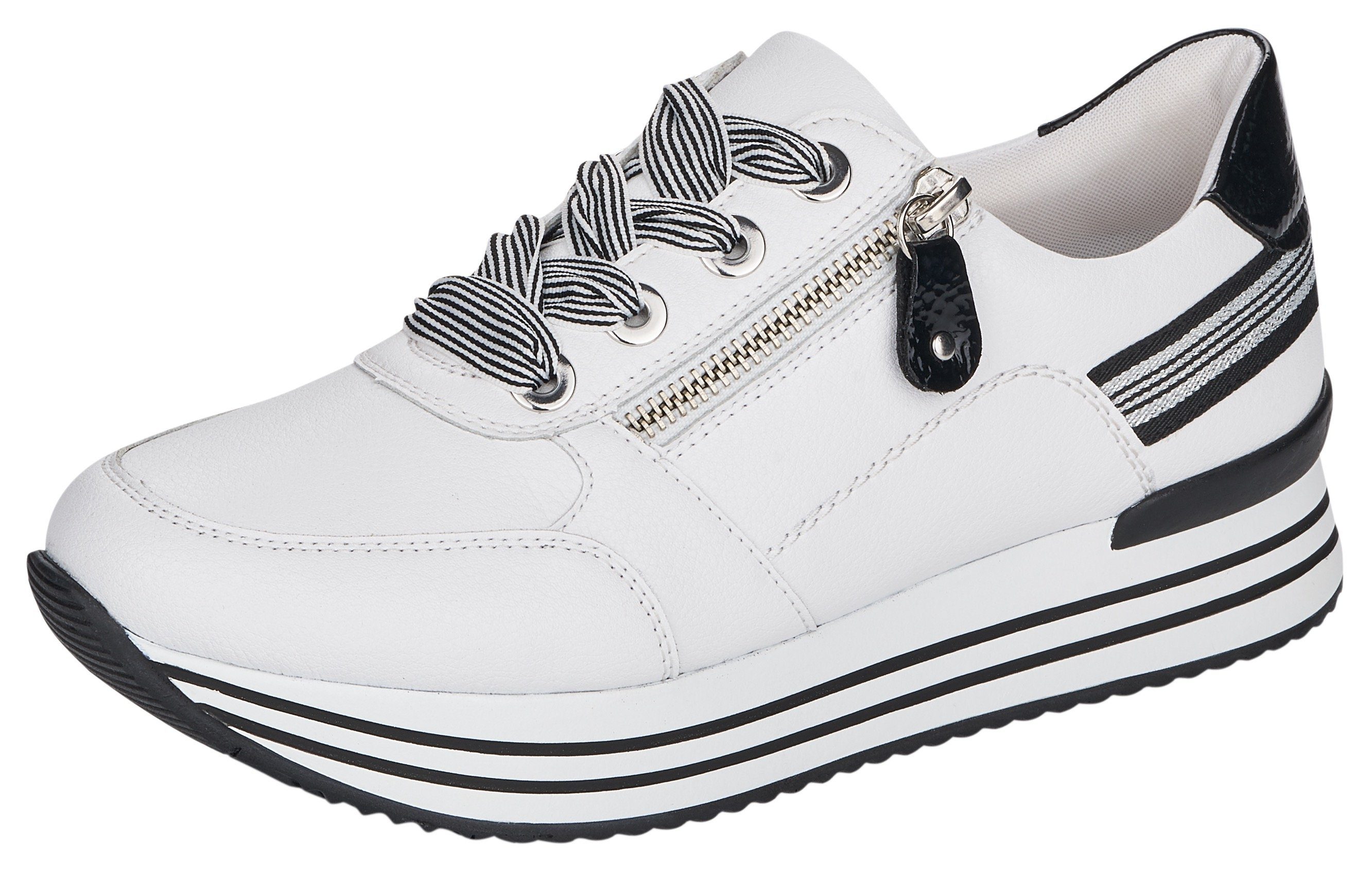 Remonte Plateausneaker mit Wechselfußbett, Freizeitschuh, Halbschuh, Schnür günstig online kaufen