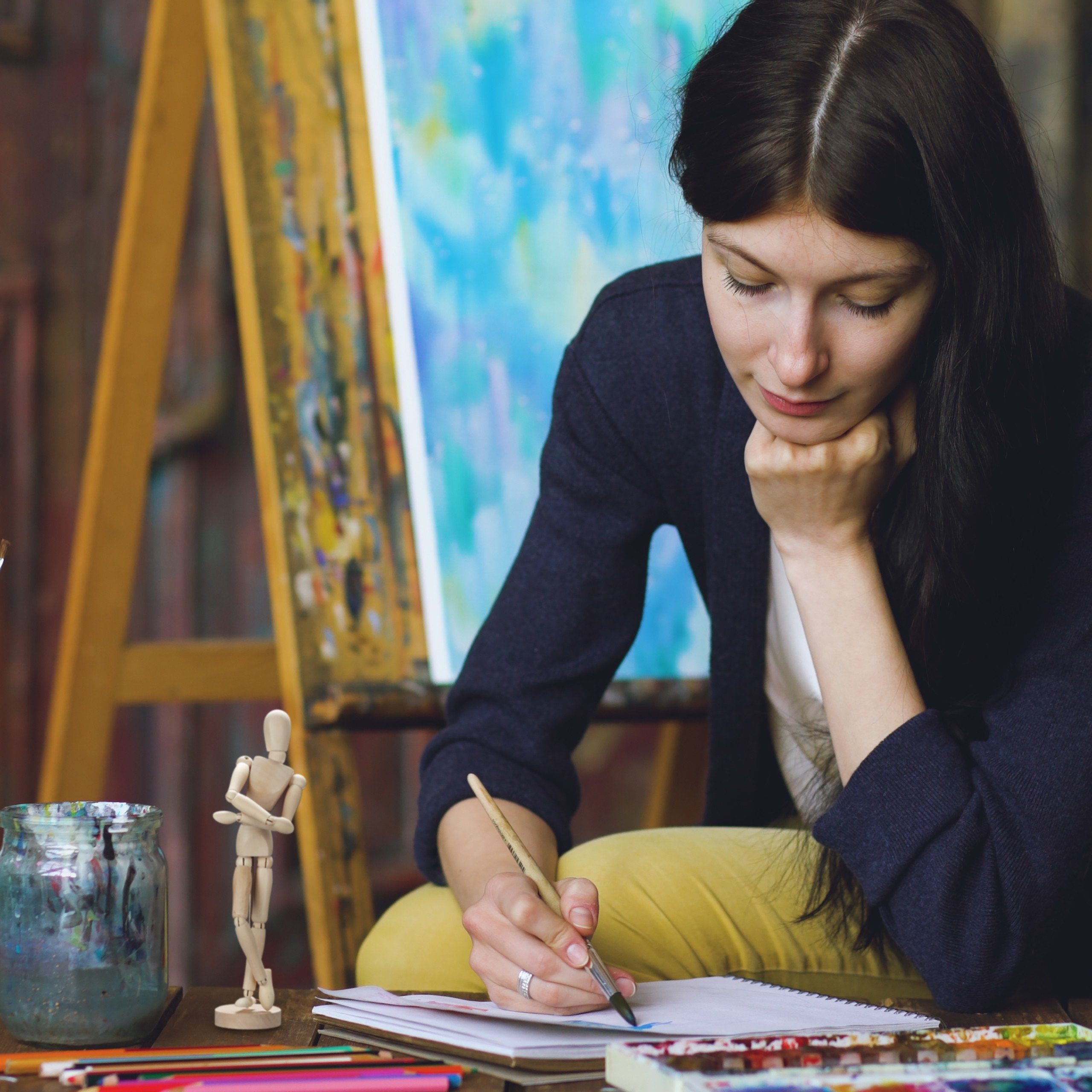 relaxdays Biegepuppe Holz Gliederpuppe, S günstig online kaufen