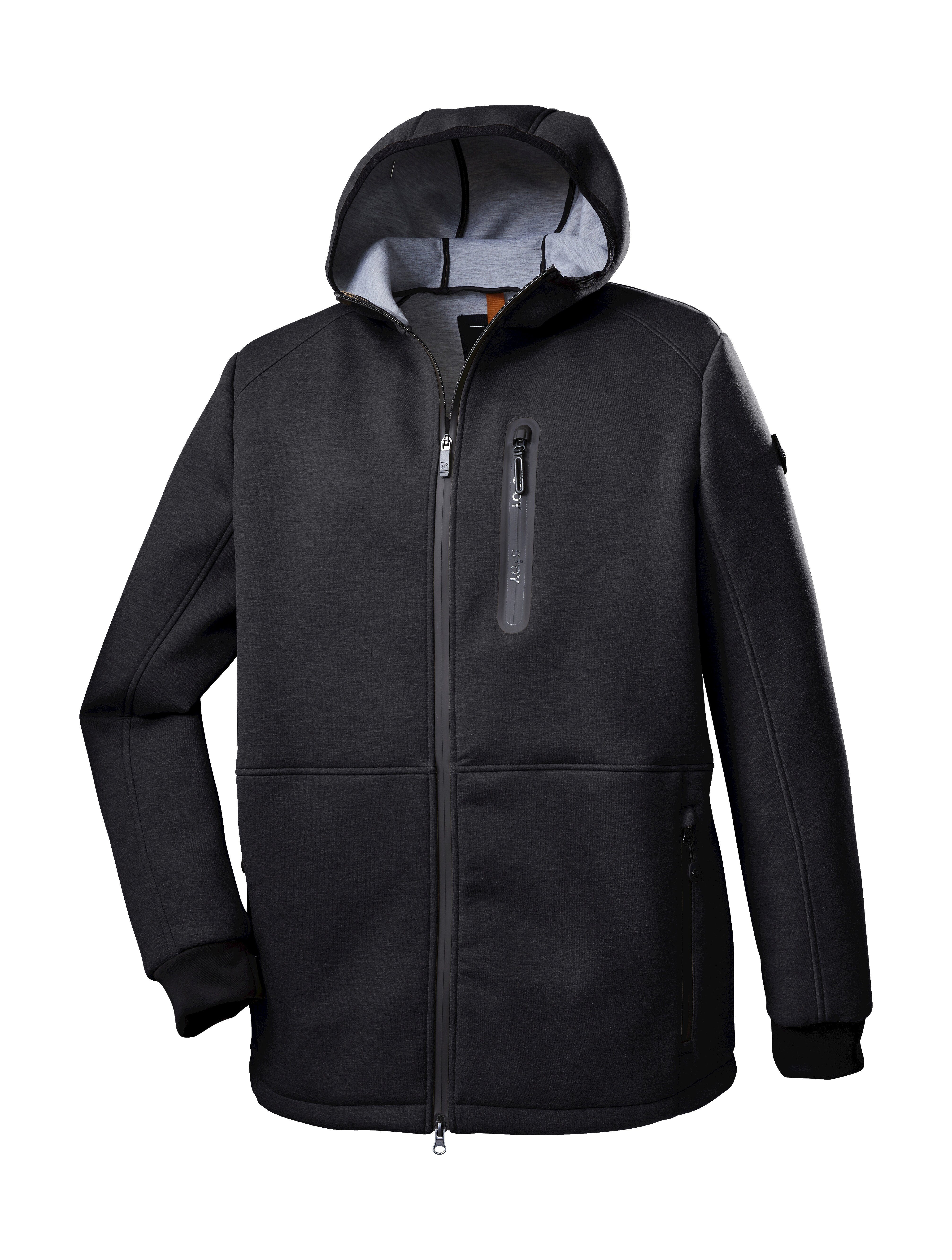 STOY Funktionsjacke STW 20 MN JCKT Elastische Scuba-Jacke mit verstellbarer Kapuze
