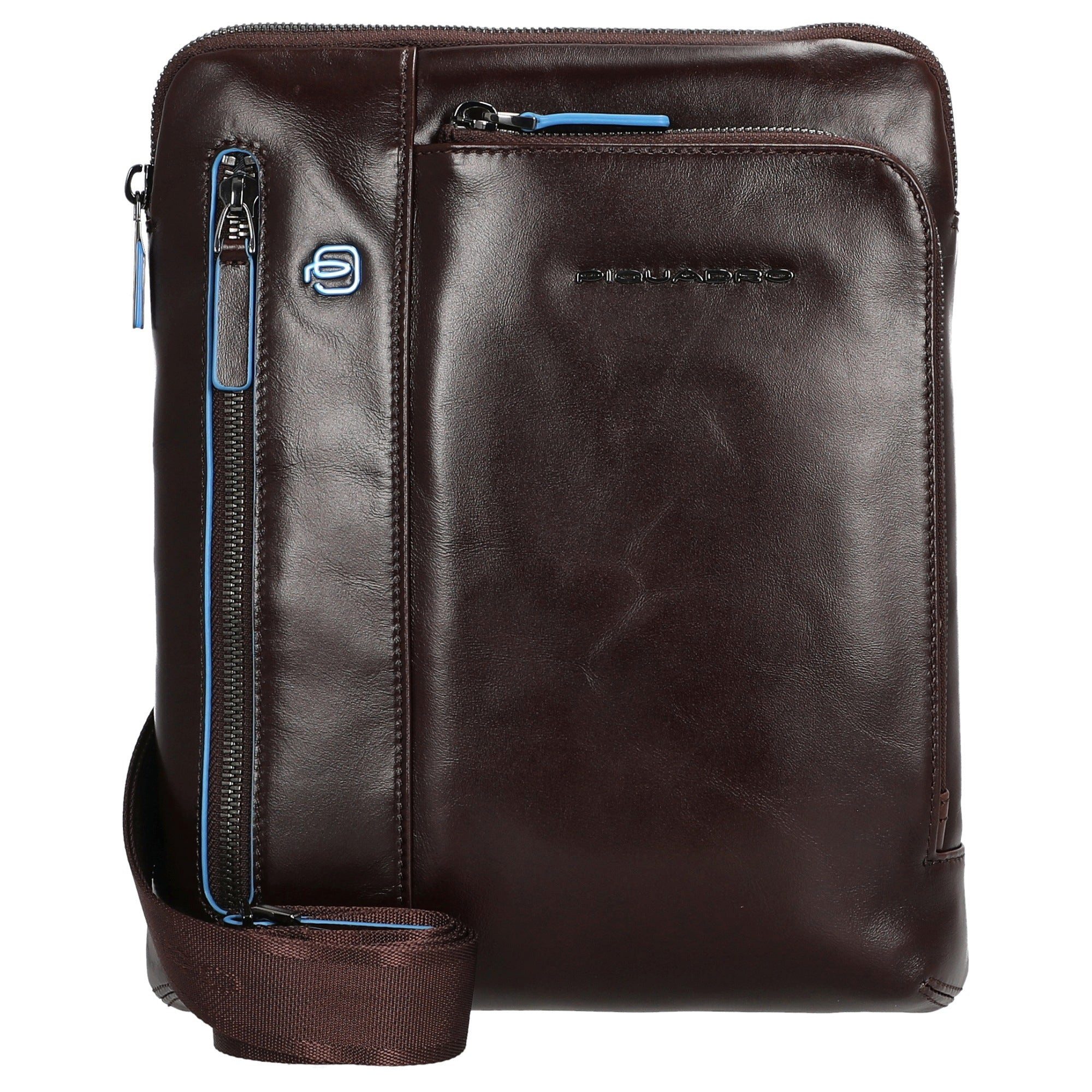 Piquadro Umhängetasche Blue Square - Schultertasche 24.5 cm (mahogany)