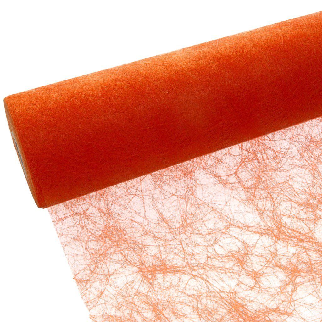 Deko AS Tischläufer Sizoflor Tischband orange 30 cm Rolle 25 Meter 60 005-R