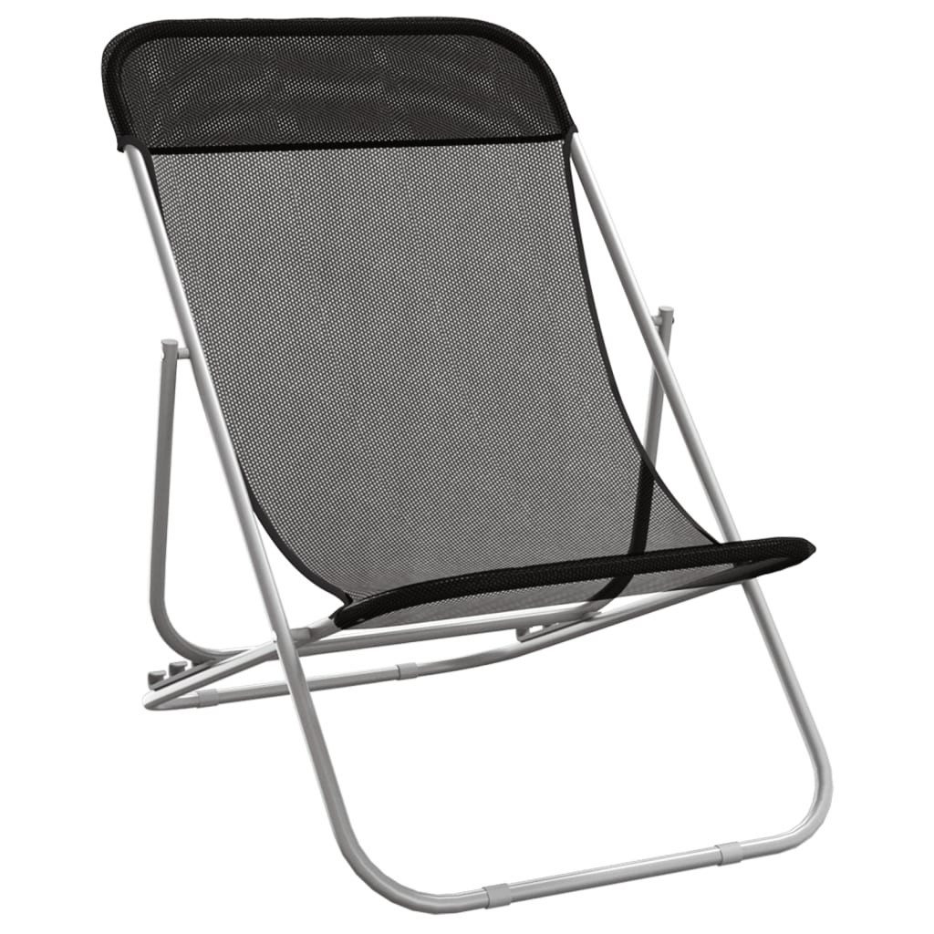 vidaXL Gartenliege Strandstühle 2 Stk. Textilene günstig online kaufen