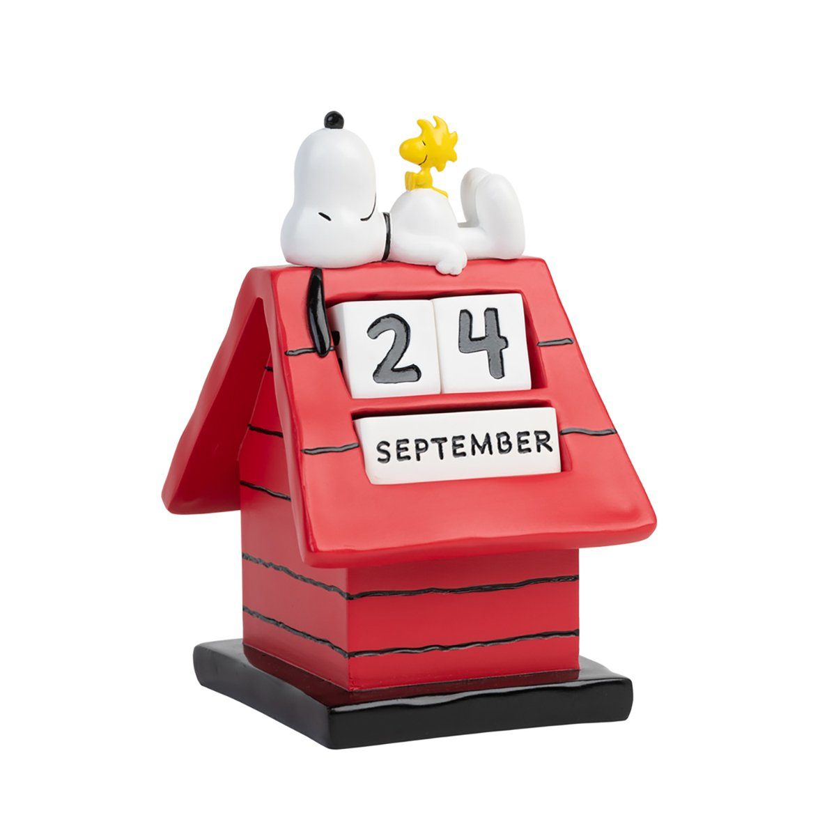 Dekoobjekt Peanuts Snoopy Ewiger 3D Kalender Hundehütte