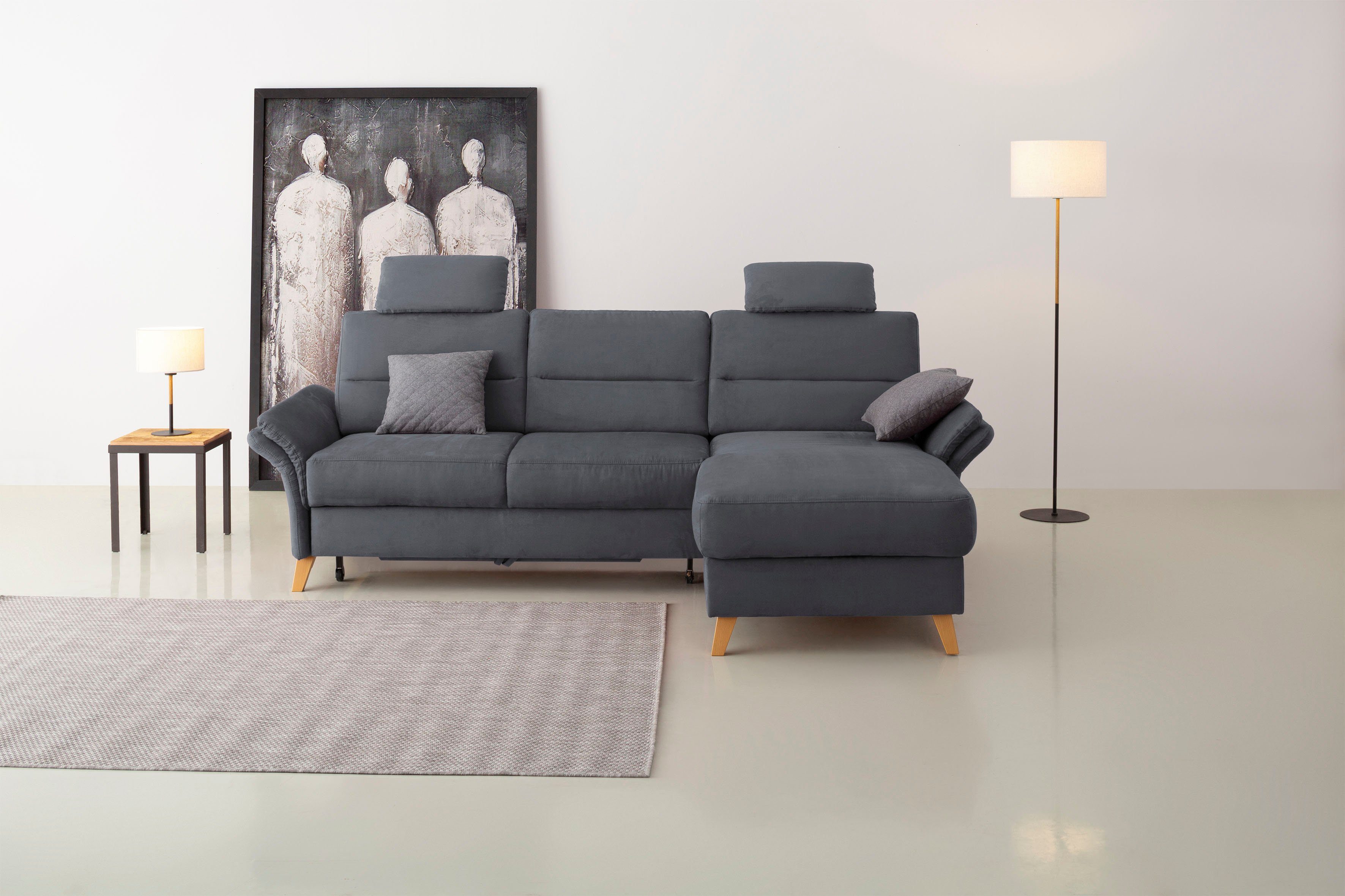 Home affaire Ecksofa "Westerland L-Form", Federkern-Polsterung, wahlweise m günstig online kaufen
