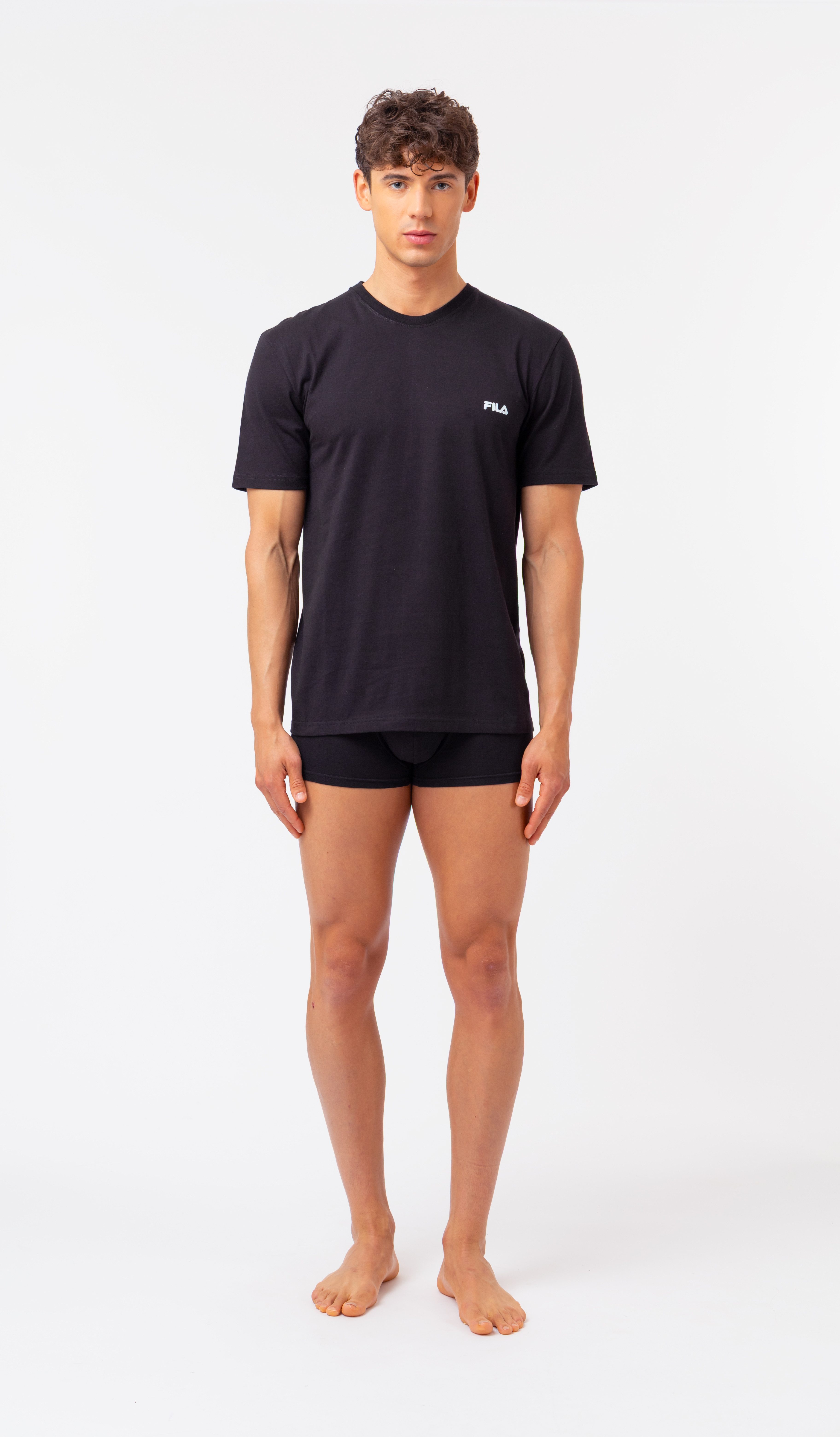Fila Unterziehshirt (2er Pack) körpernahe Passform, atmungsaktiv, aus Baumwolle in Single Jersey – Bild 5 von 5