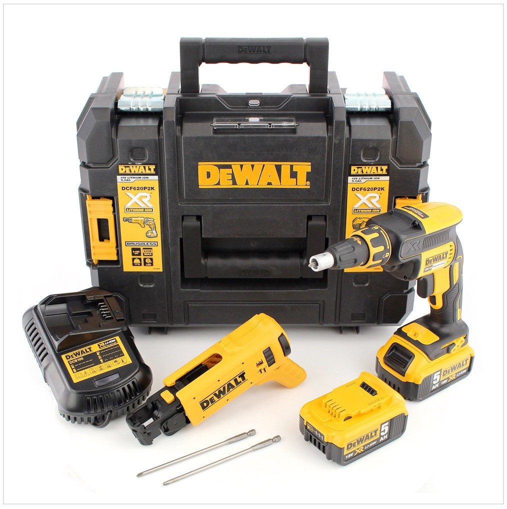 DeWalt Akku-Trockenbauschrauber DCF 620 P2K Akku Trockenbauschrauber 18 V 30 Nm Brushless + 2x Akku