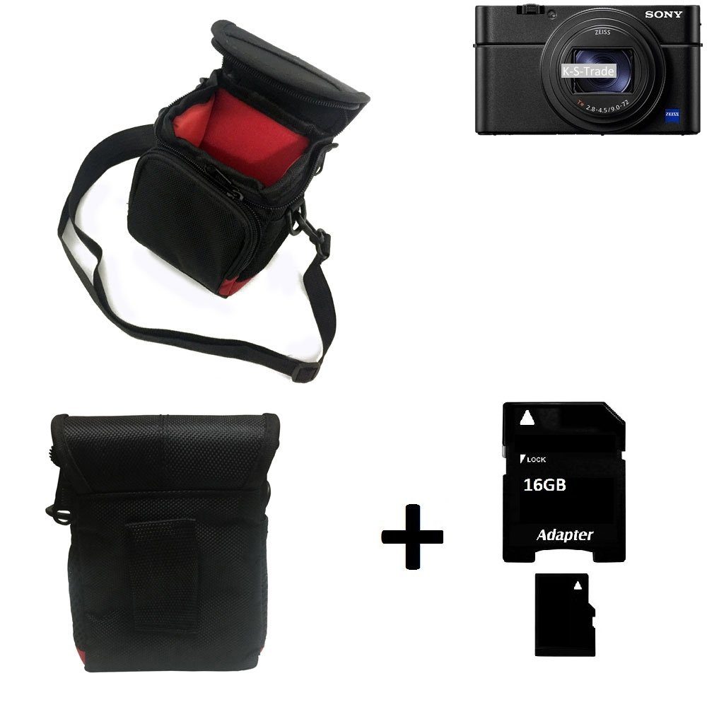 K-S-Trade Kameratasche für Sony Cyber-shot DSC-RX100 VII, Kameratasche  Fototasche Umhängetasche Schutz Hülle mit Zusatzfach
