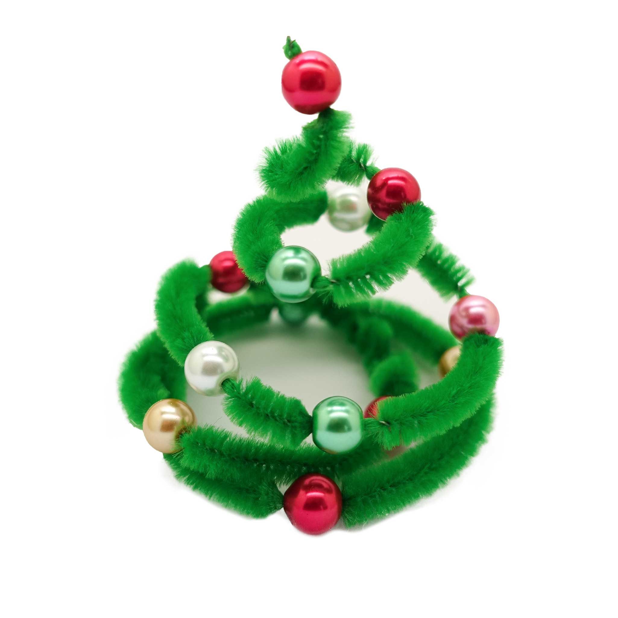 maDDma Basteldraht 20 Draht Pfeifenreiniger 6 mm Länge 30cm CHENILLE Farbe wählbar, weiß