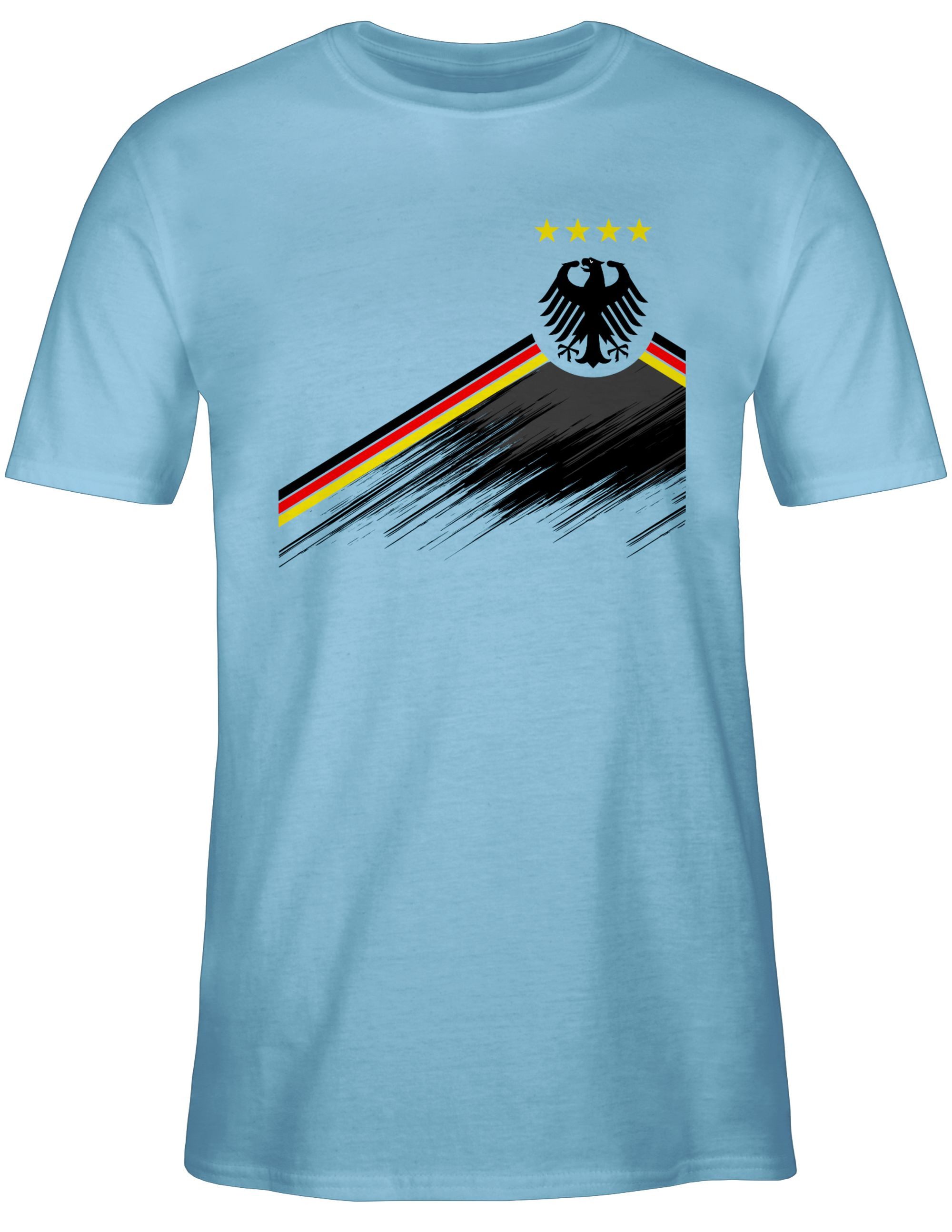 T-Shirt Adler Trikot mit Deutschland Flagge, Nationalmannschaft Germany 4 Ste