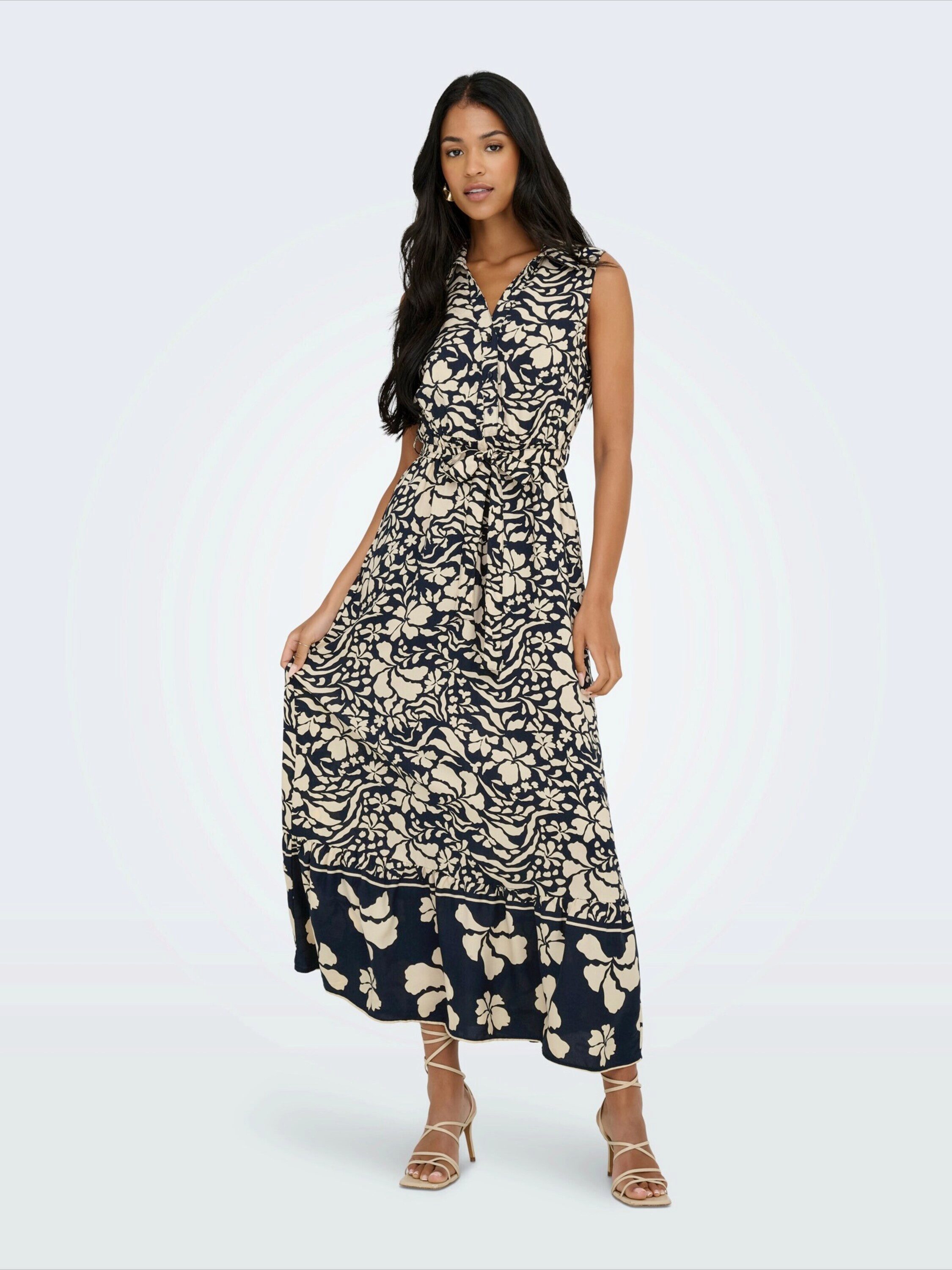 ONLY Maxikleid ONLVIBE (1-tlg) Volant