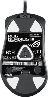 Asus ROG Gladius III Wireless Maus (Bluetooth, RF Wireless, kabelgebunden)